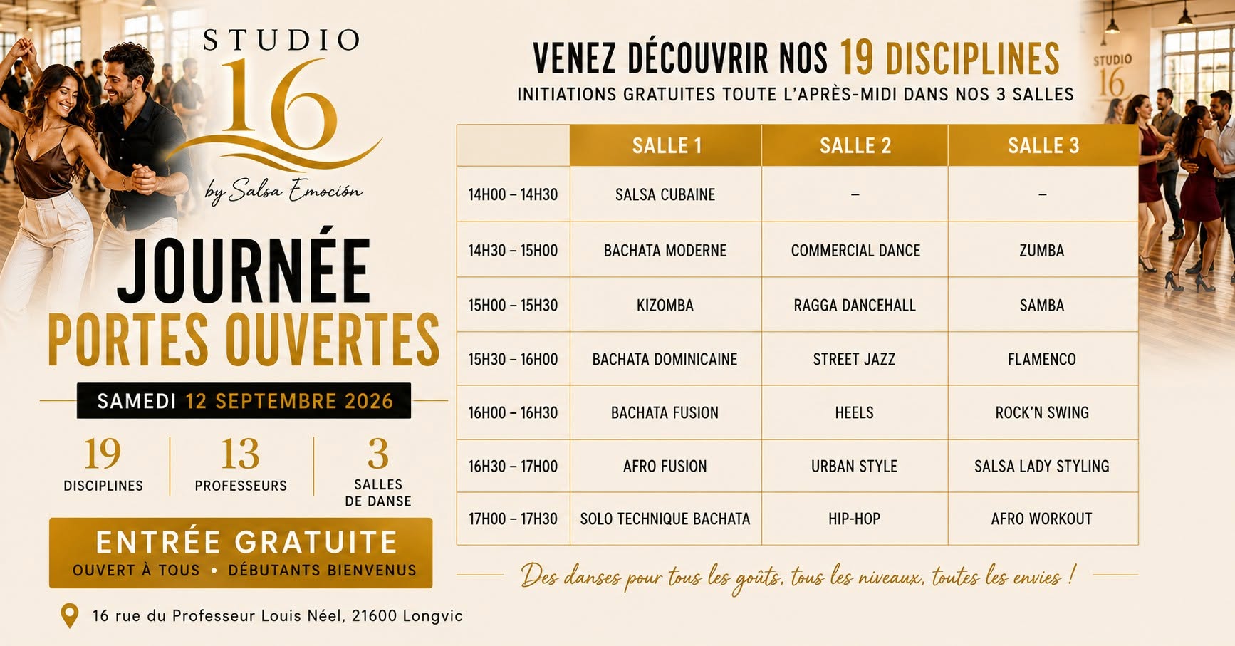 Portes ouvertes Studio 16 by Salsa Emocion