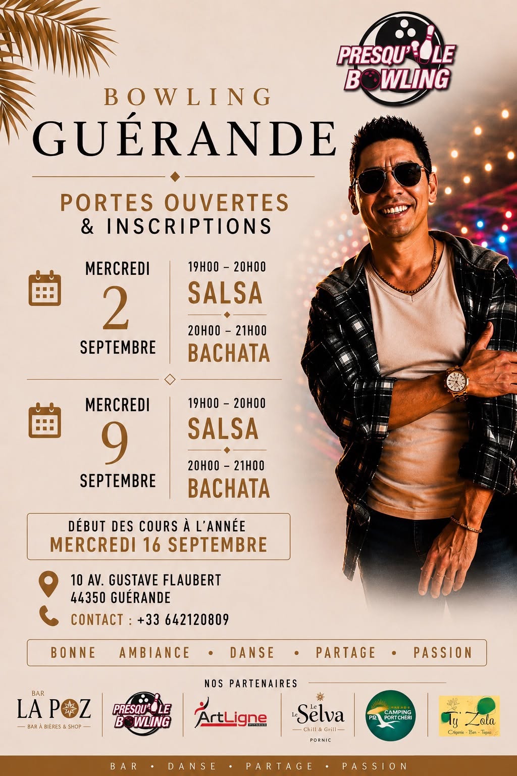 🎳 Portes Ouvertes Salsa & Bachata Bowling Guérande