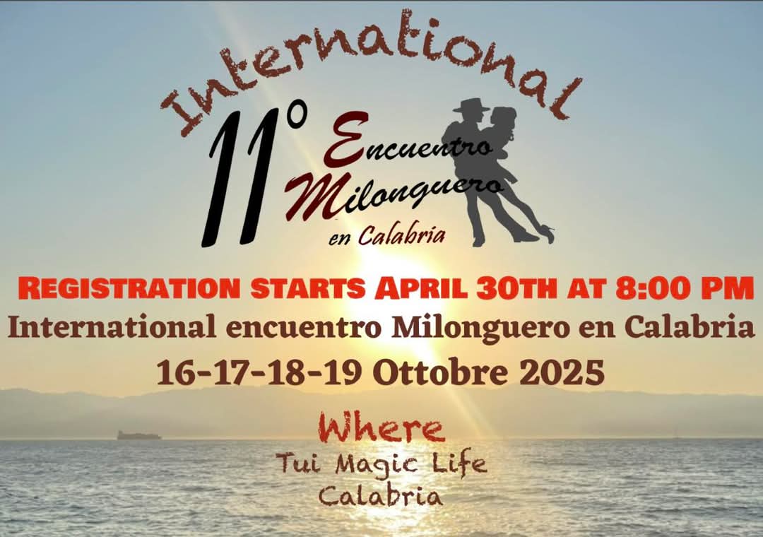 11° ENCUENTRO INTERNATIONAL MILONGUERO EN CALABRIA