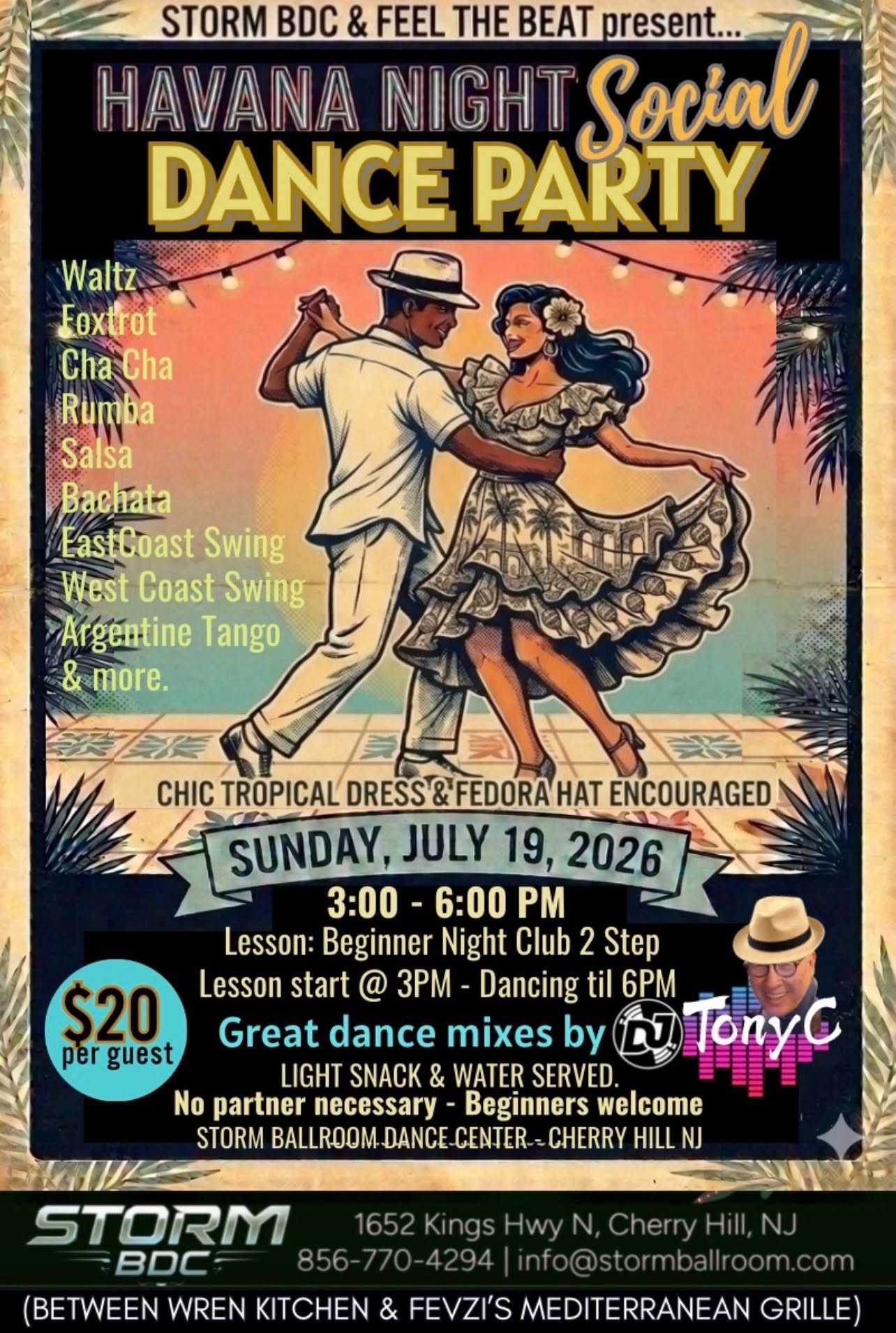 Havana Night Social Dance with Tony & Nina