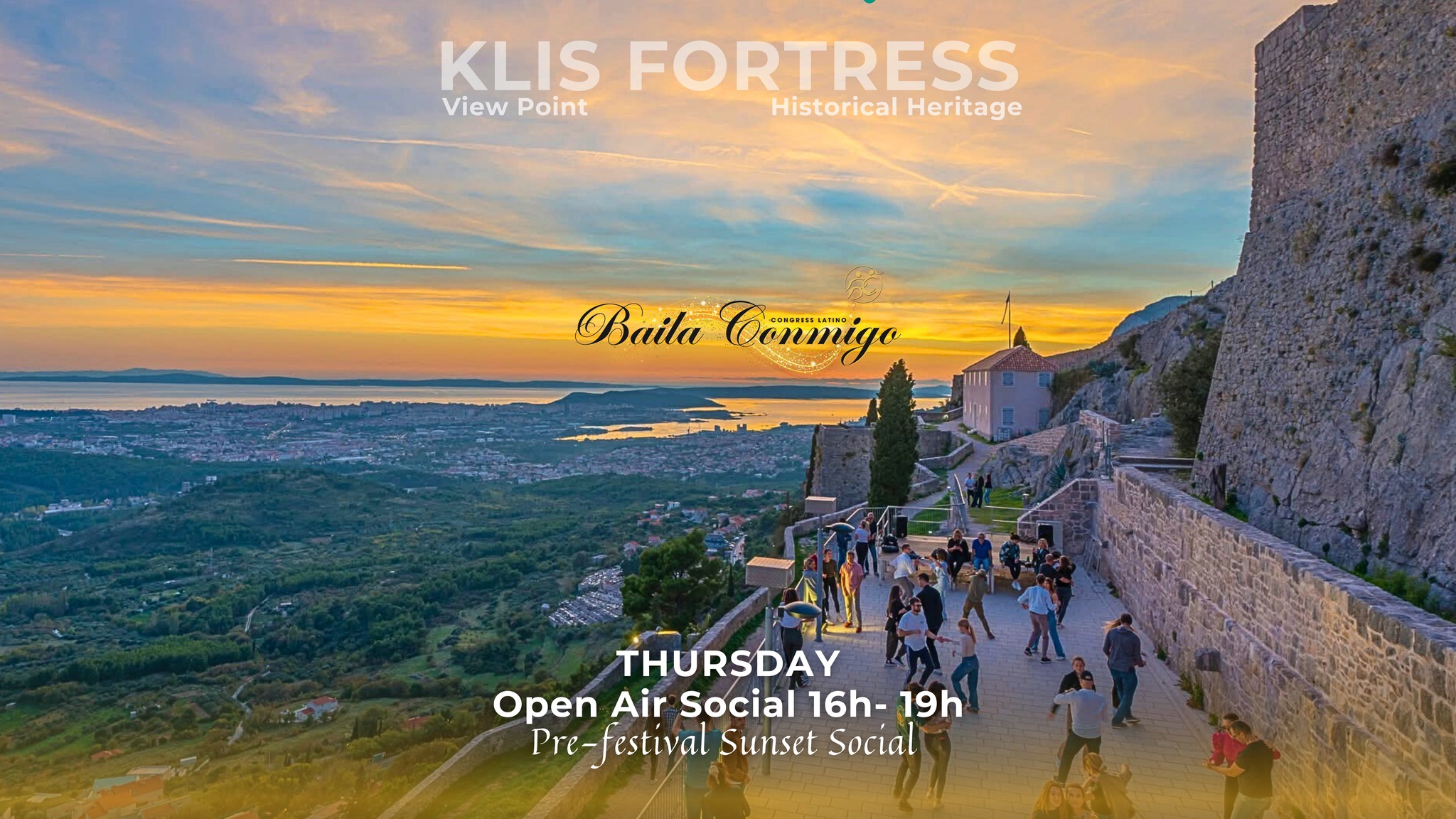 Sunset Social - Fortress Klis Open Air Salsa Bachata Kizz *Baila Conmigo Congress*