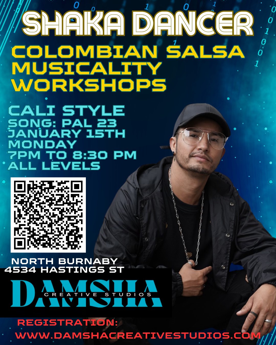 Colombian Salsa Musicality Workshops - Intro to Cali Style