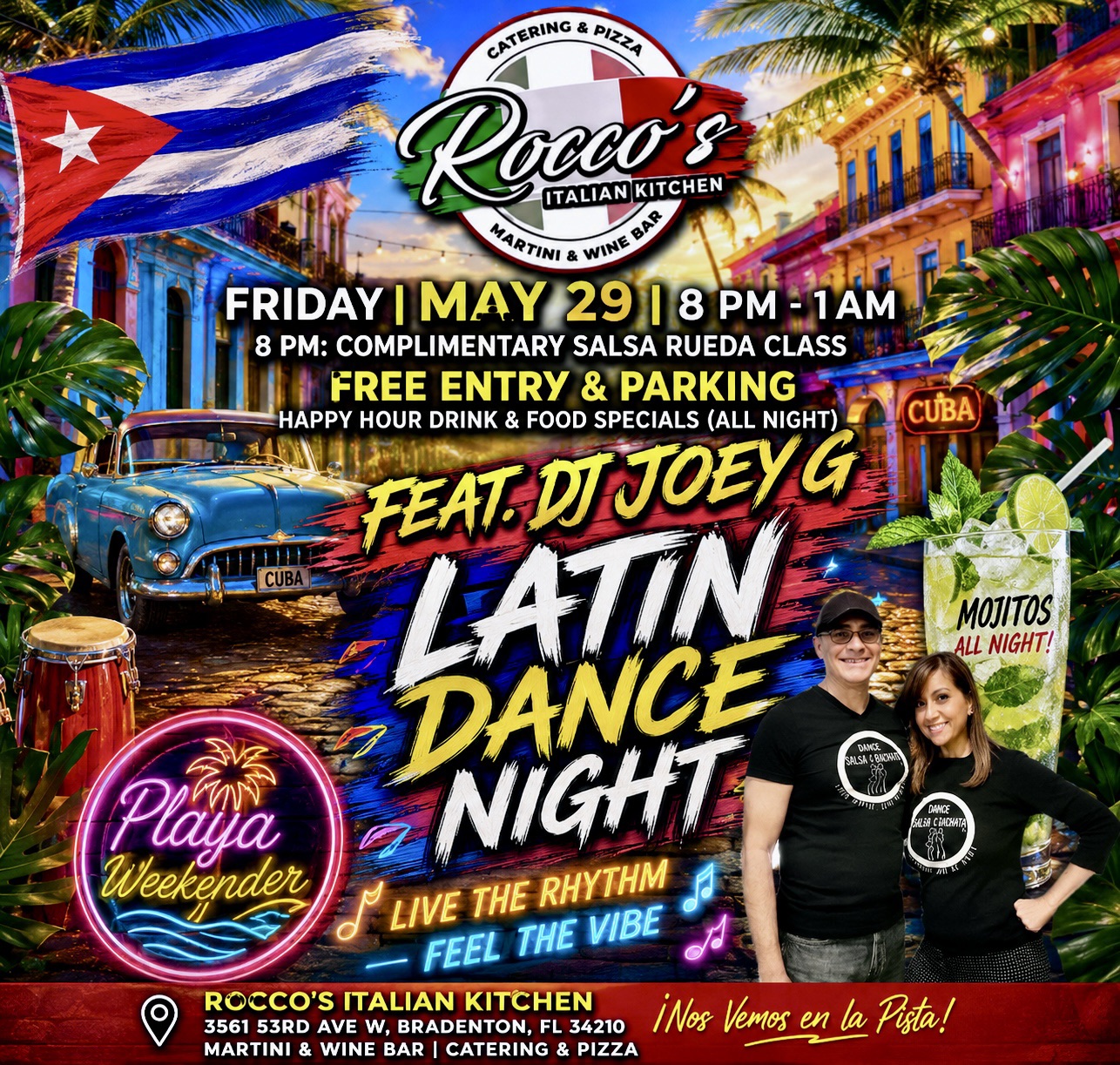 Friday Latin Dance Night @ Rocco’s