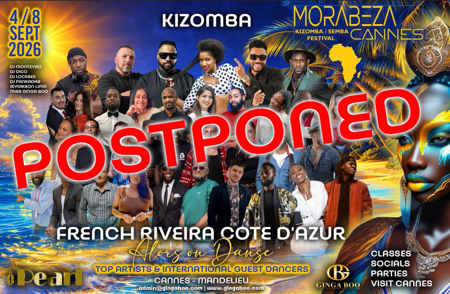 POSTPONED Morabeza Cannes Kizomba Festival βοΈFrench Riveira Cote D'azur βοΈ