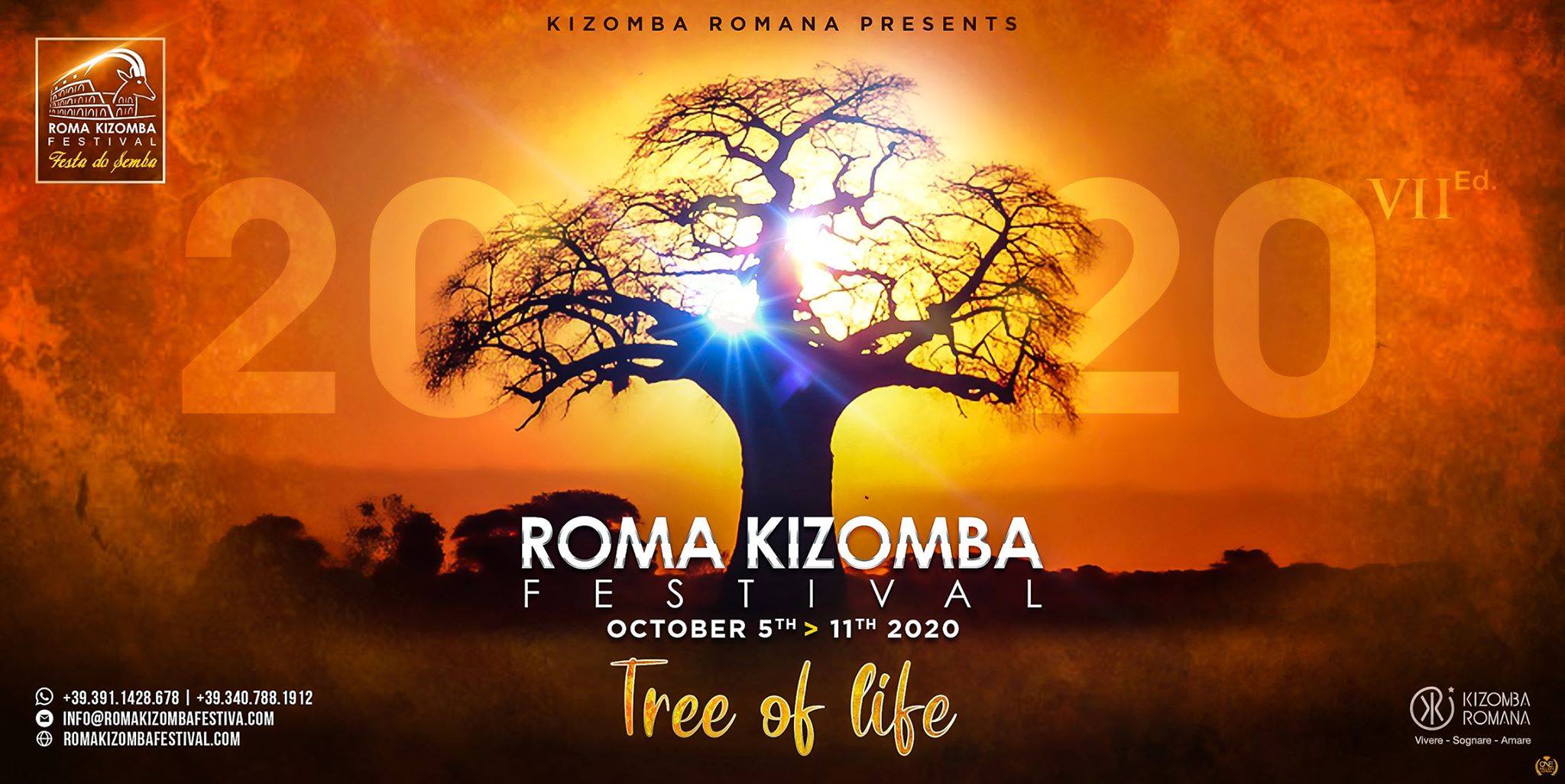Roma Kizomba Festival - Festa do Semba (Tree of Life) Oct. 2020
