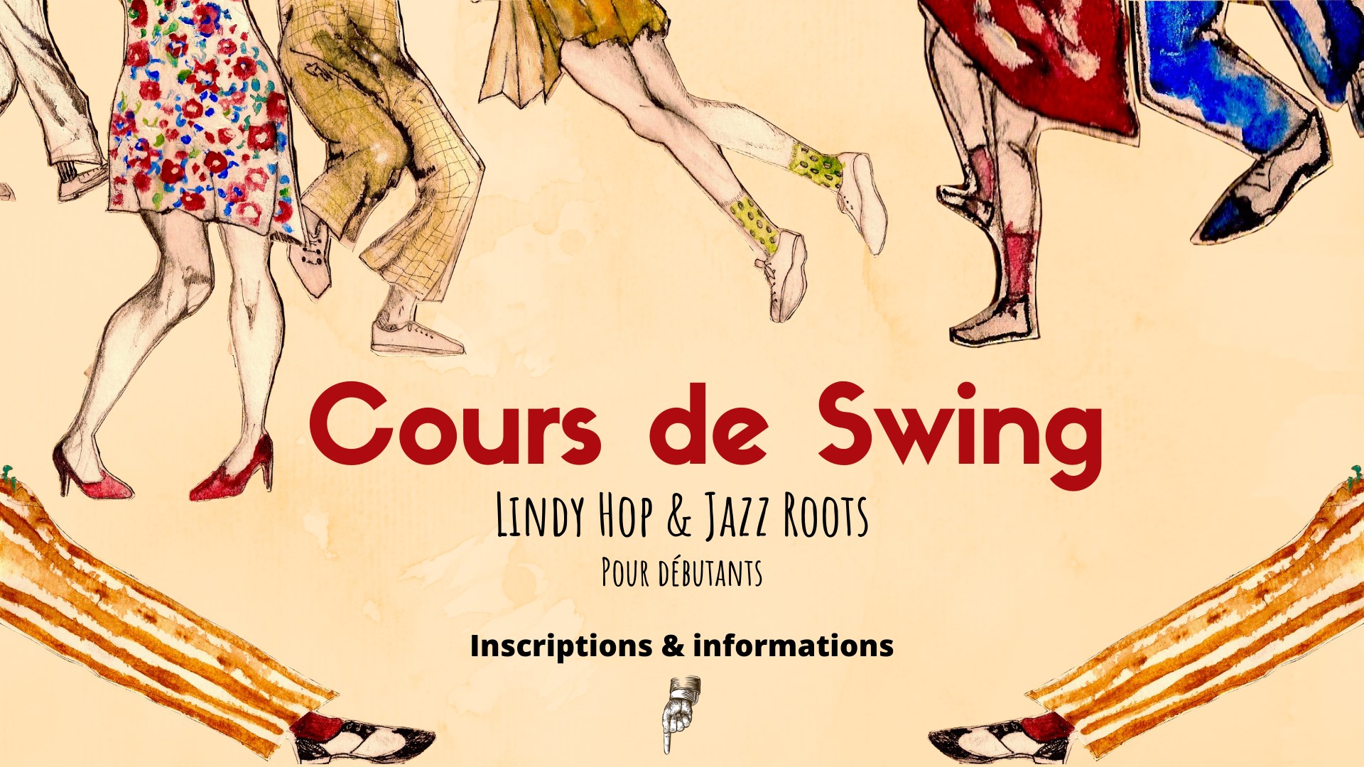 Inscriptions cours débutants de Swing Lindy Hop & Solo Jazz