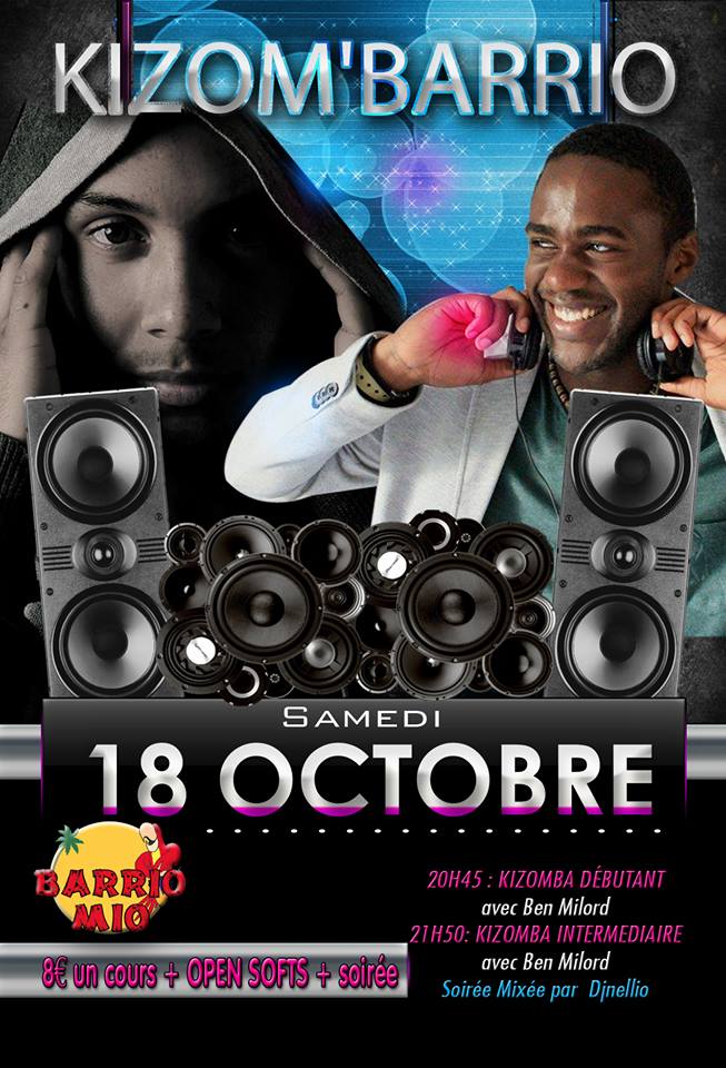 100% K.I.Z.O.M. ' B.A.R.R.R.I.O cours + soirée + OPEN SOFTS