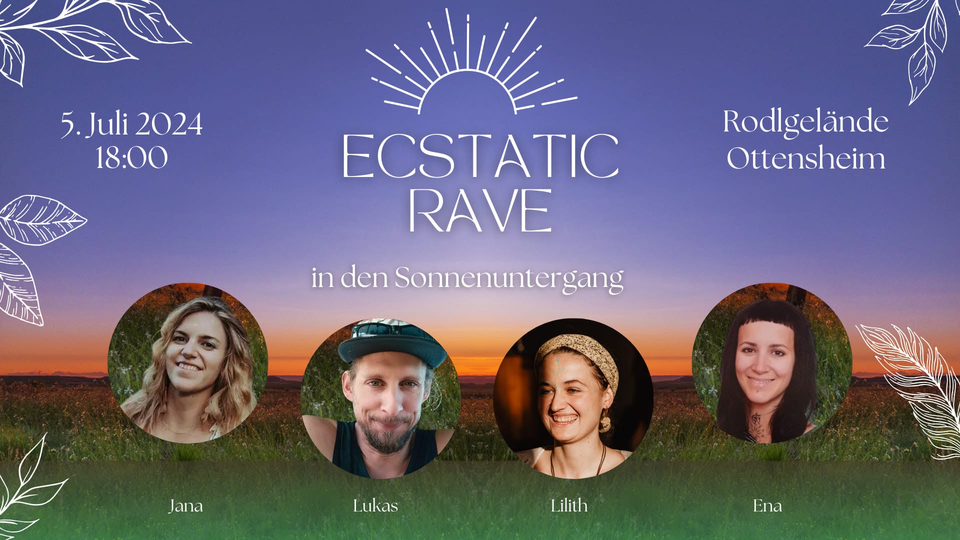 ECSTATIC RAVE in den Sonnenuntergang