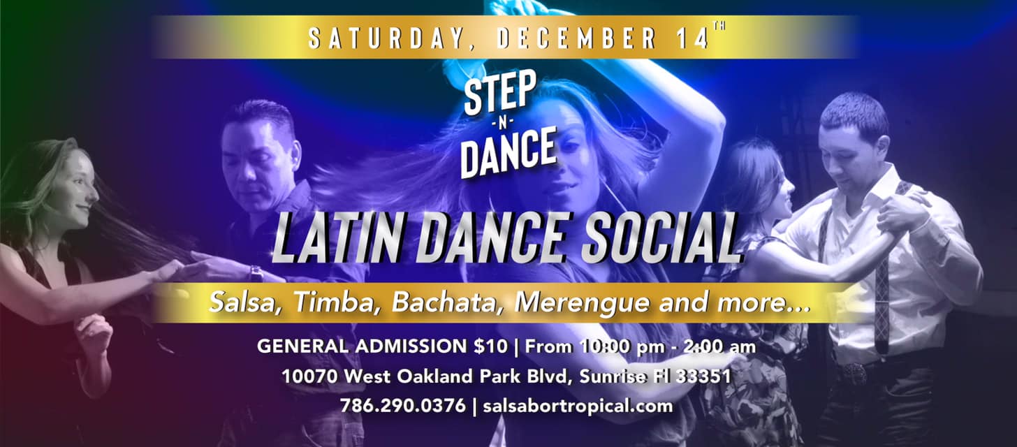 Caliente Saturday Latin Dance Social at Step N Dance