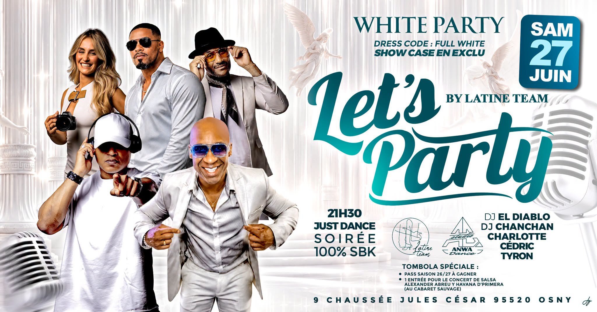 LET'S PARTY - WHITE PARTY - by Latine Team