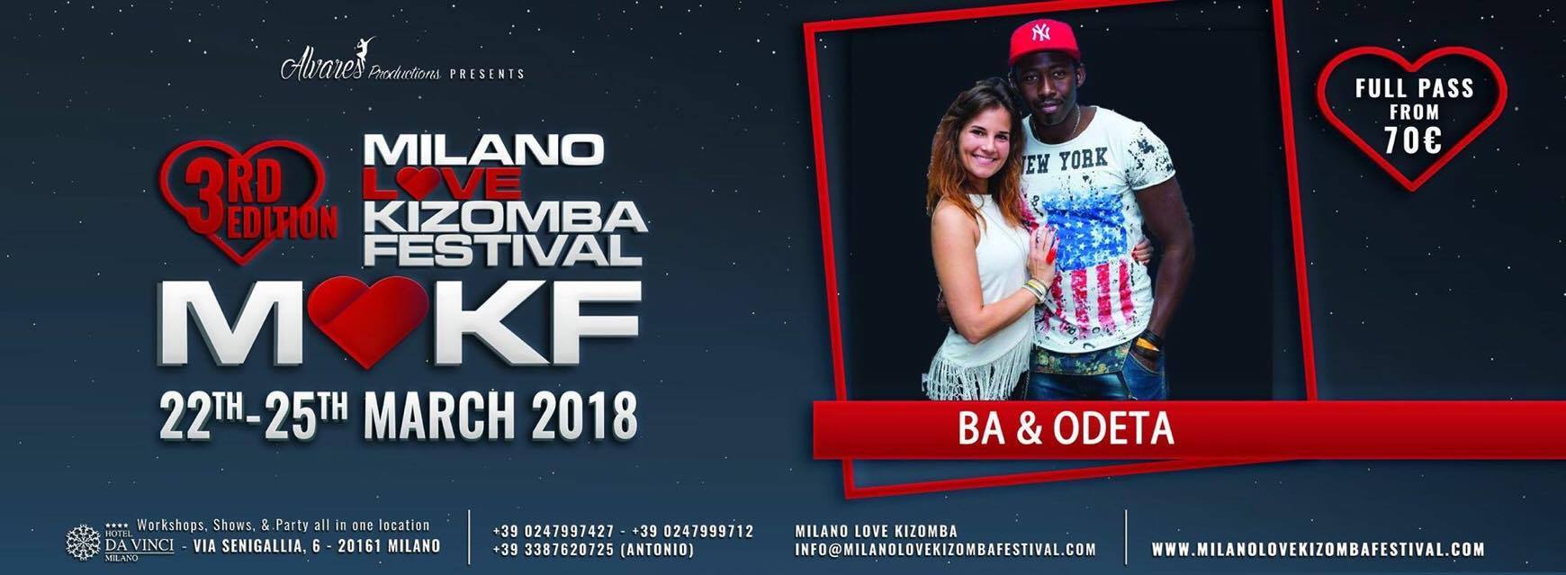 Milano love kizomba festival 2018 con Ba e Odeta