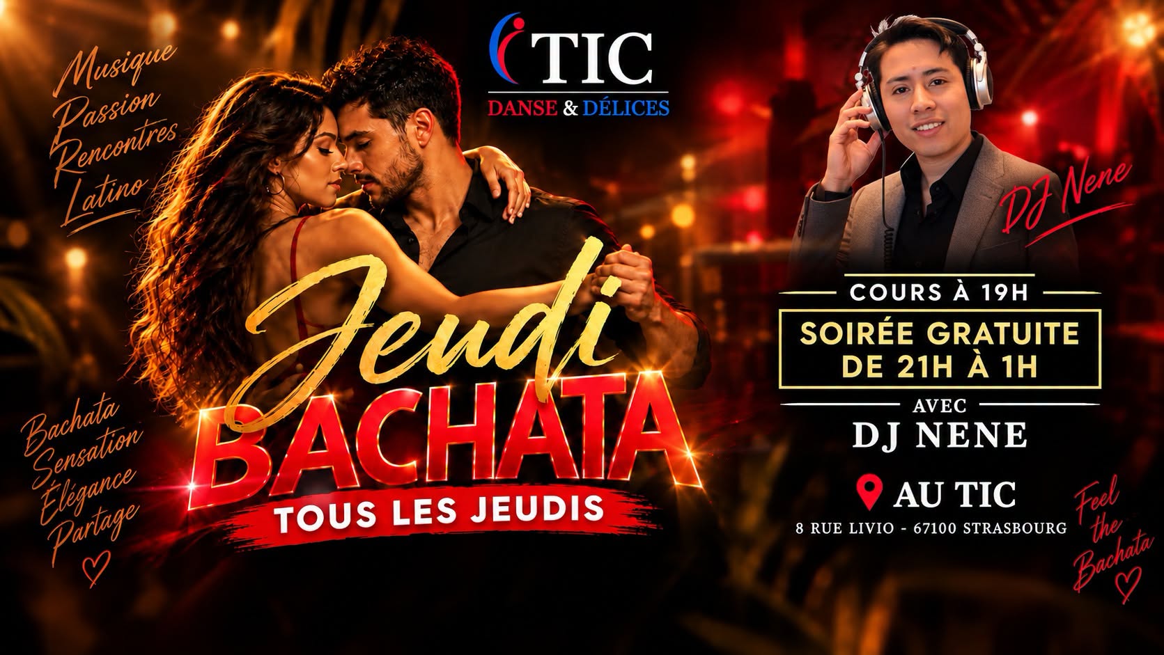 ❤️ JEUDI BACHATA ❤️ TIC DANSE