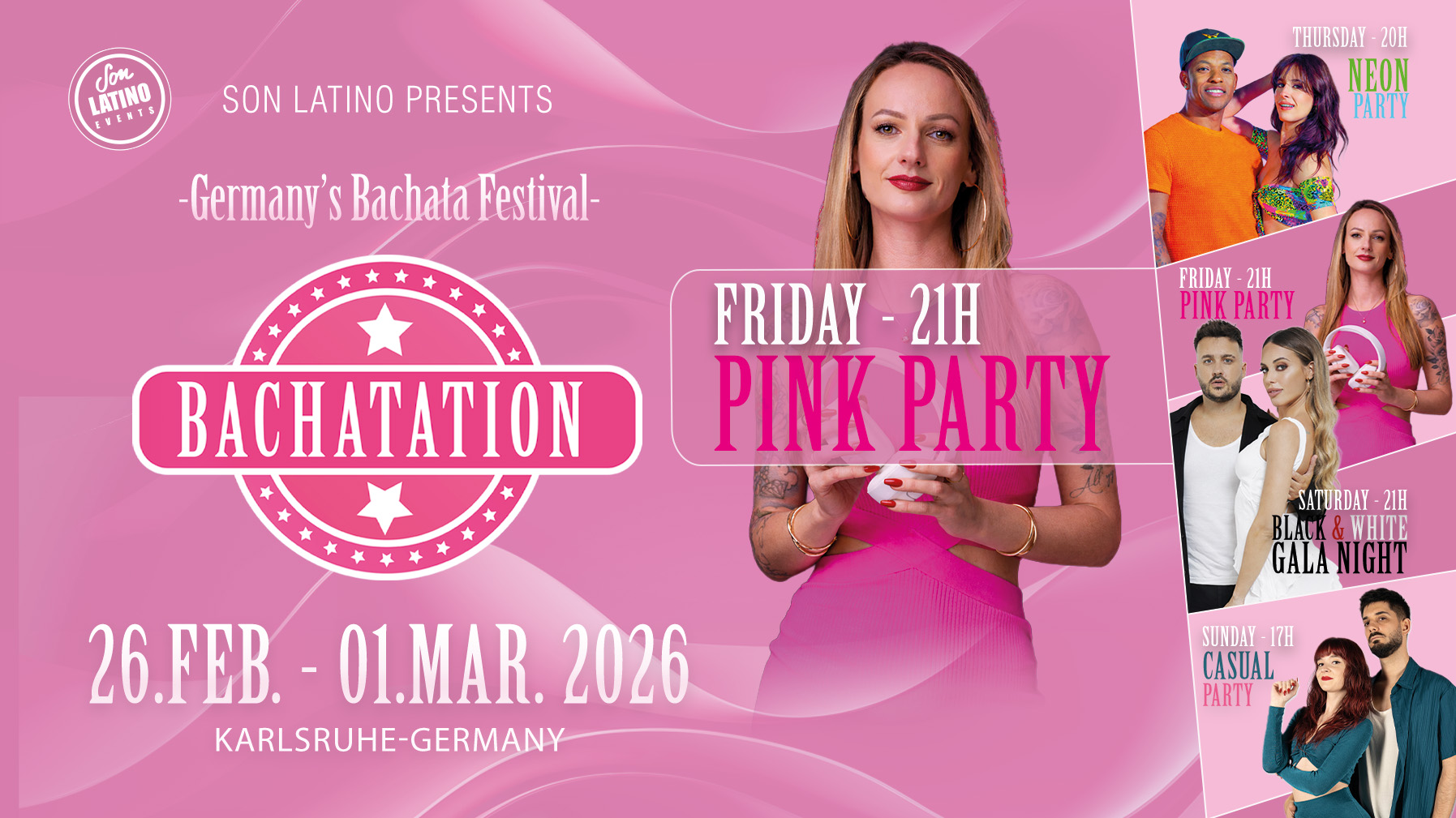 π BACHATATION 2026 PINK PARTY Karlsruhe