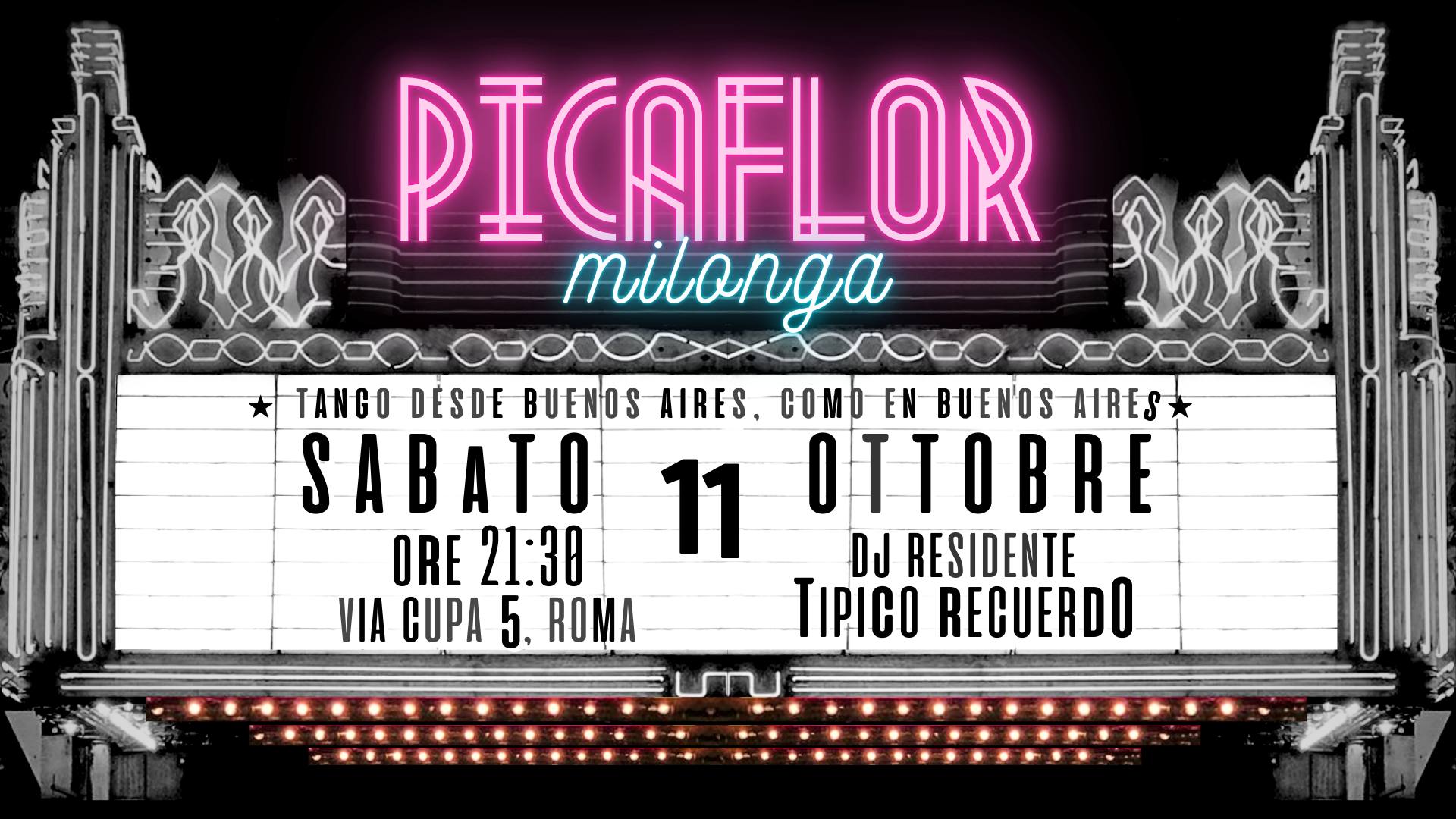 Picaflor Milonga: il ritorno โจ sab 11 10 โจ Roma