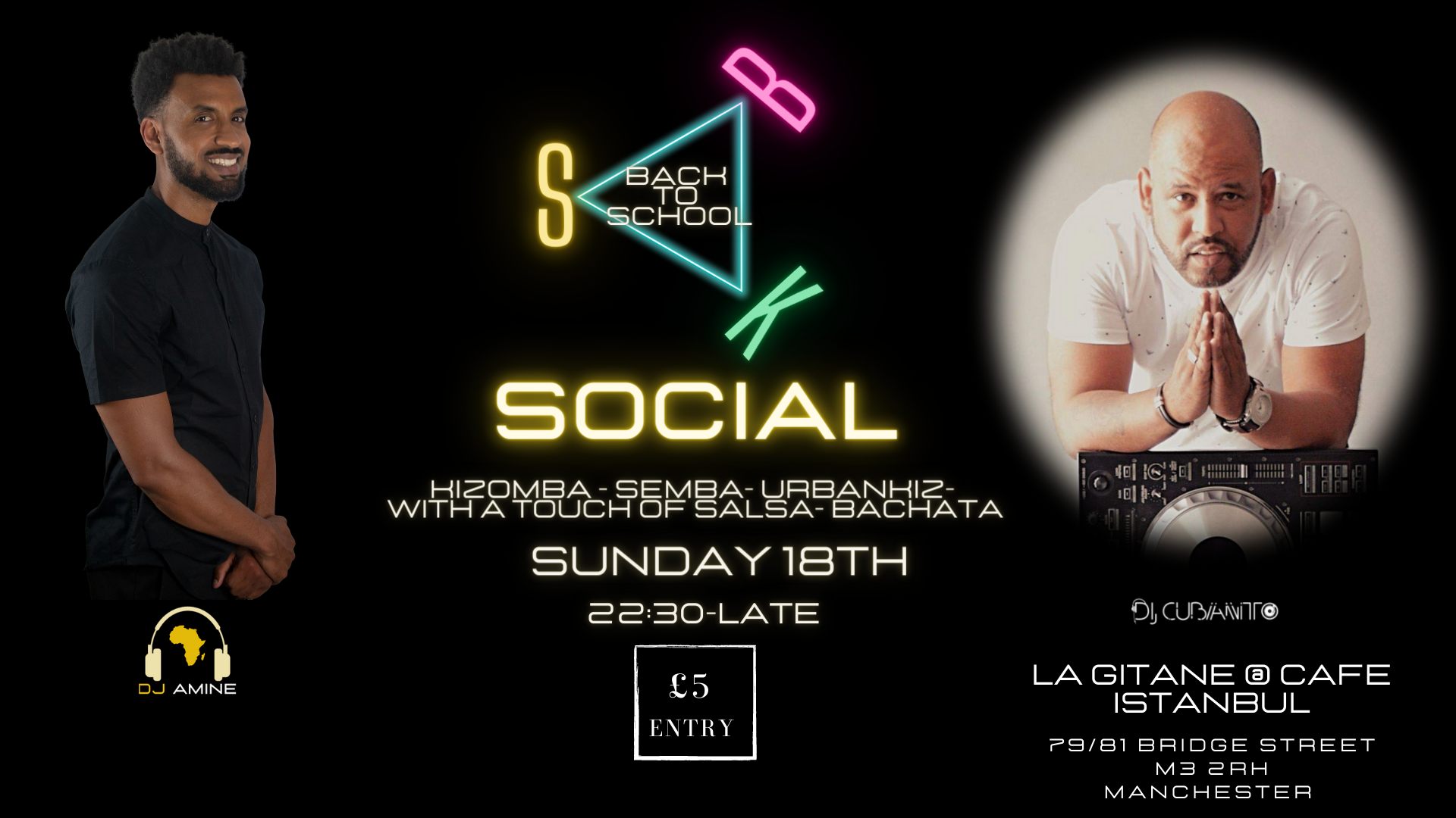 BACK TO SCHOOL “KIZOMBA URBANKIZ. “SALSA BACHATA