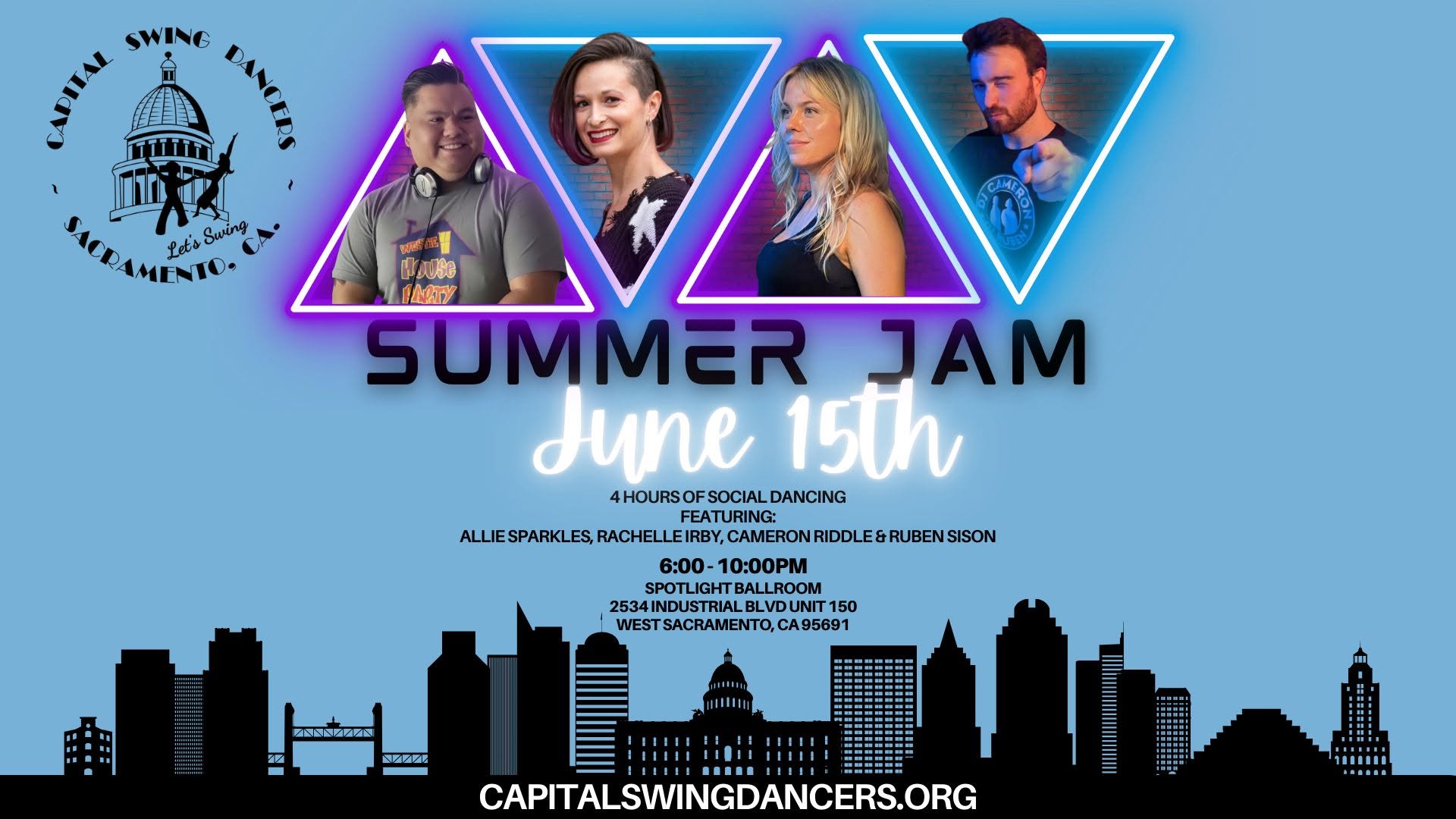 Capital Swing Dancers Monthly Dance - SUMMER JAM