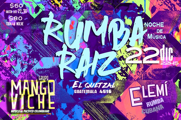 Rumba Raiz con ELEMI y MANGO VICHE