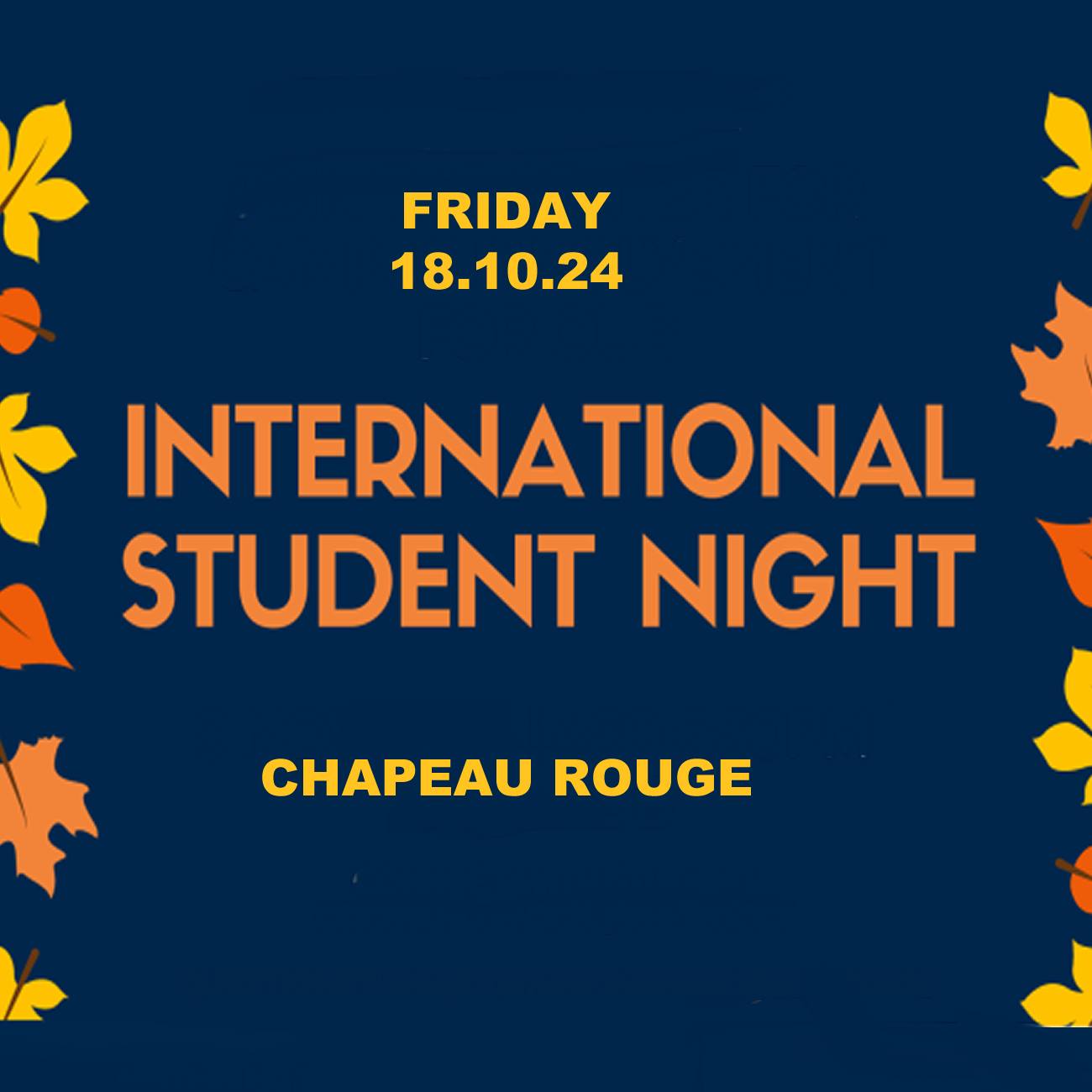 INTERNATIONAL STDENT NIGHT