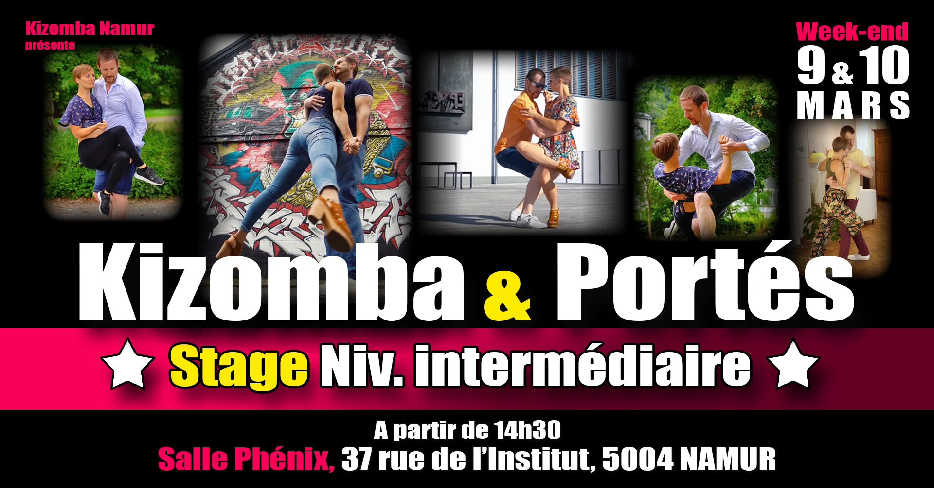 Les Portés dans la Kizomba - Stage Niv. Intermédiaire