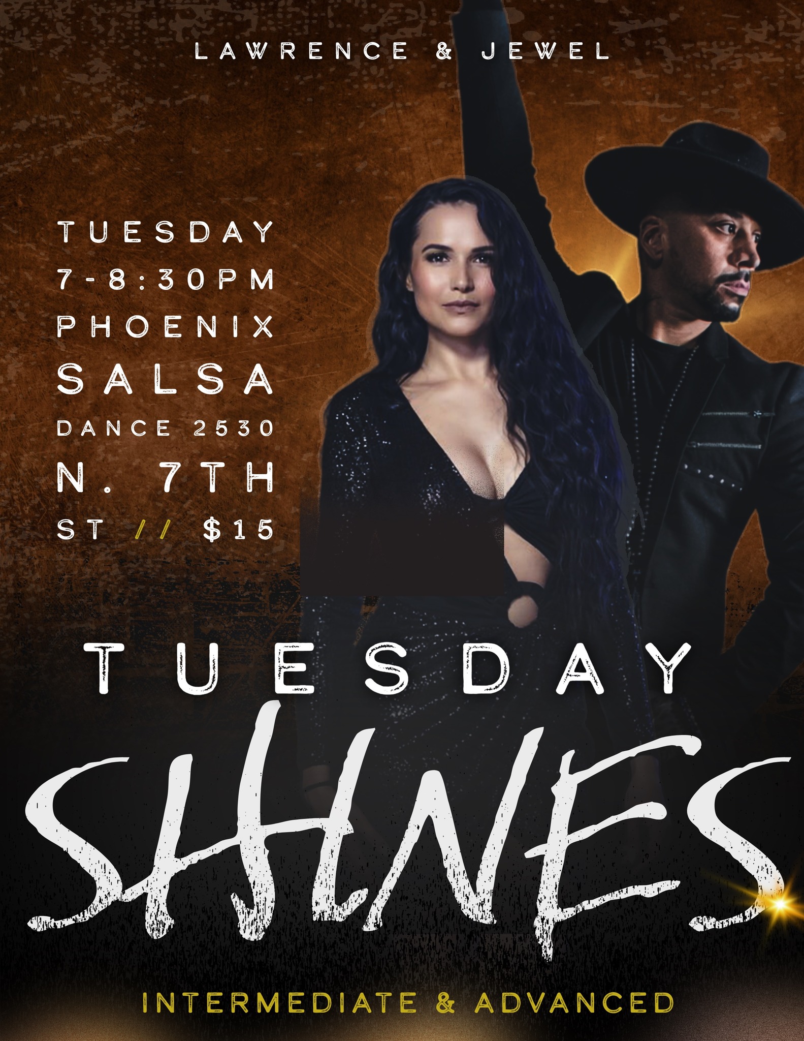 Tuesday Salsa Shines with Lawrence & Jewel!