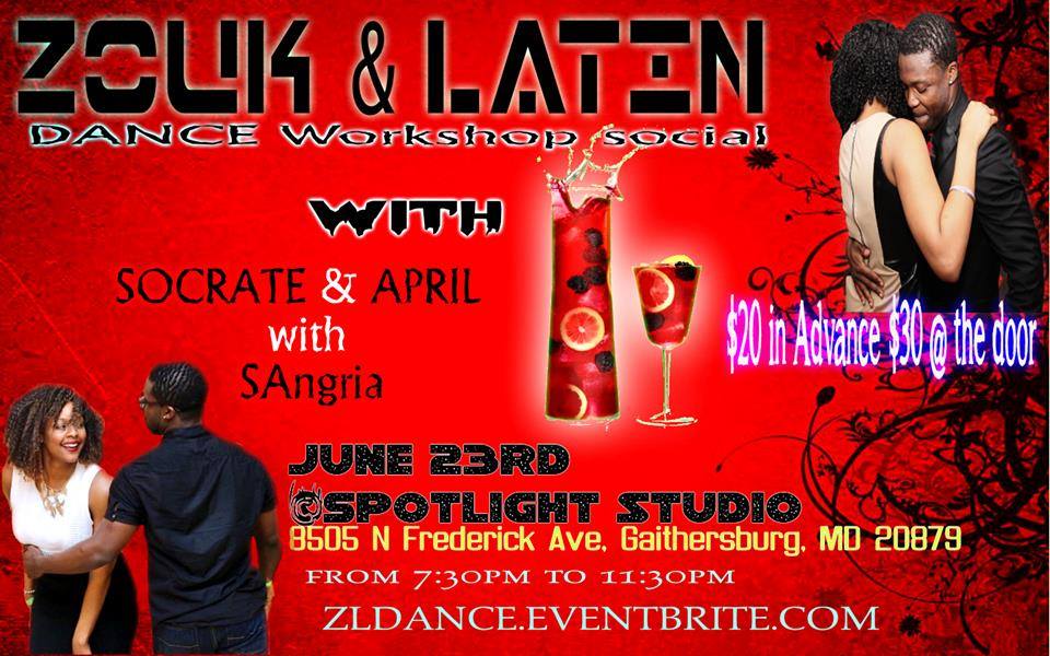 Zouk & Latin Dance Social Night Out With Socrate and April