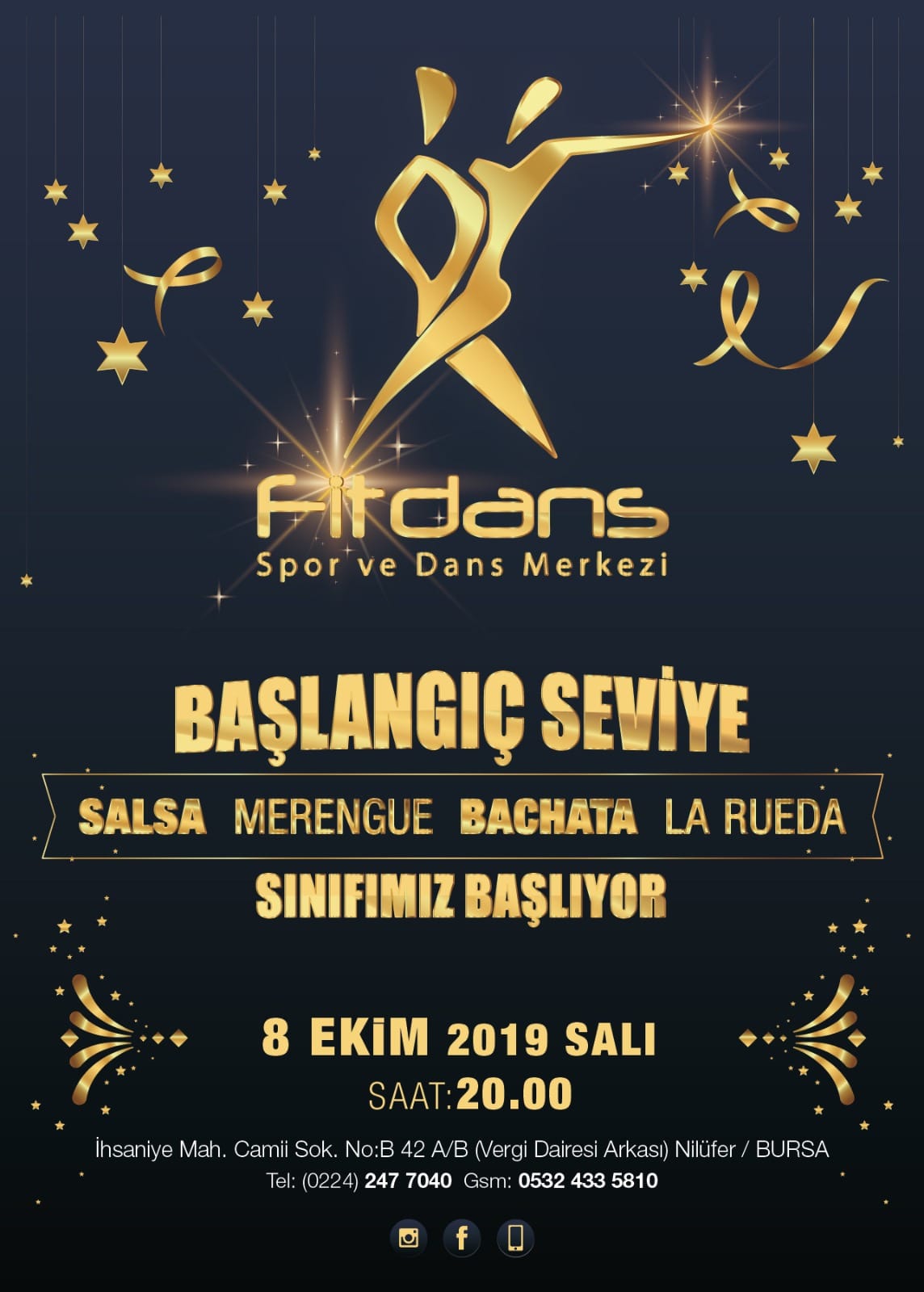 Yeni Başlangıç Seviyesi Salsa ve Sosyal Latin Dansları Sınıfımız