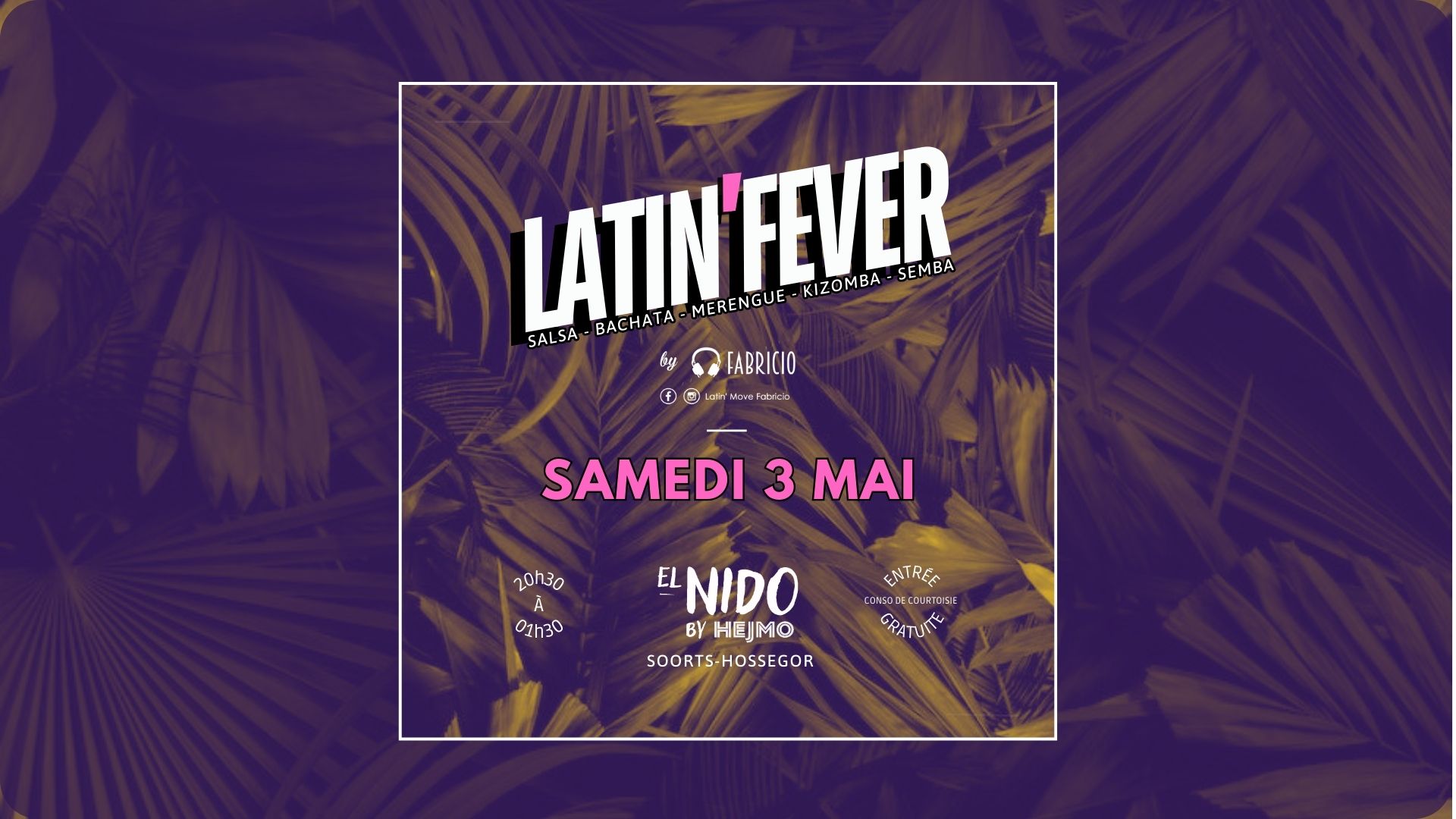 LATIN'FEVER à Hossegor - ta mensuelle salsa, bachata, merengue