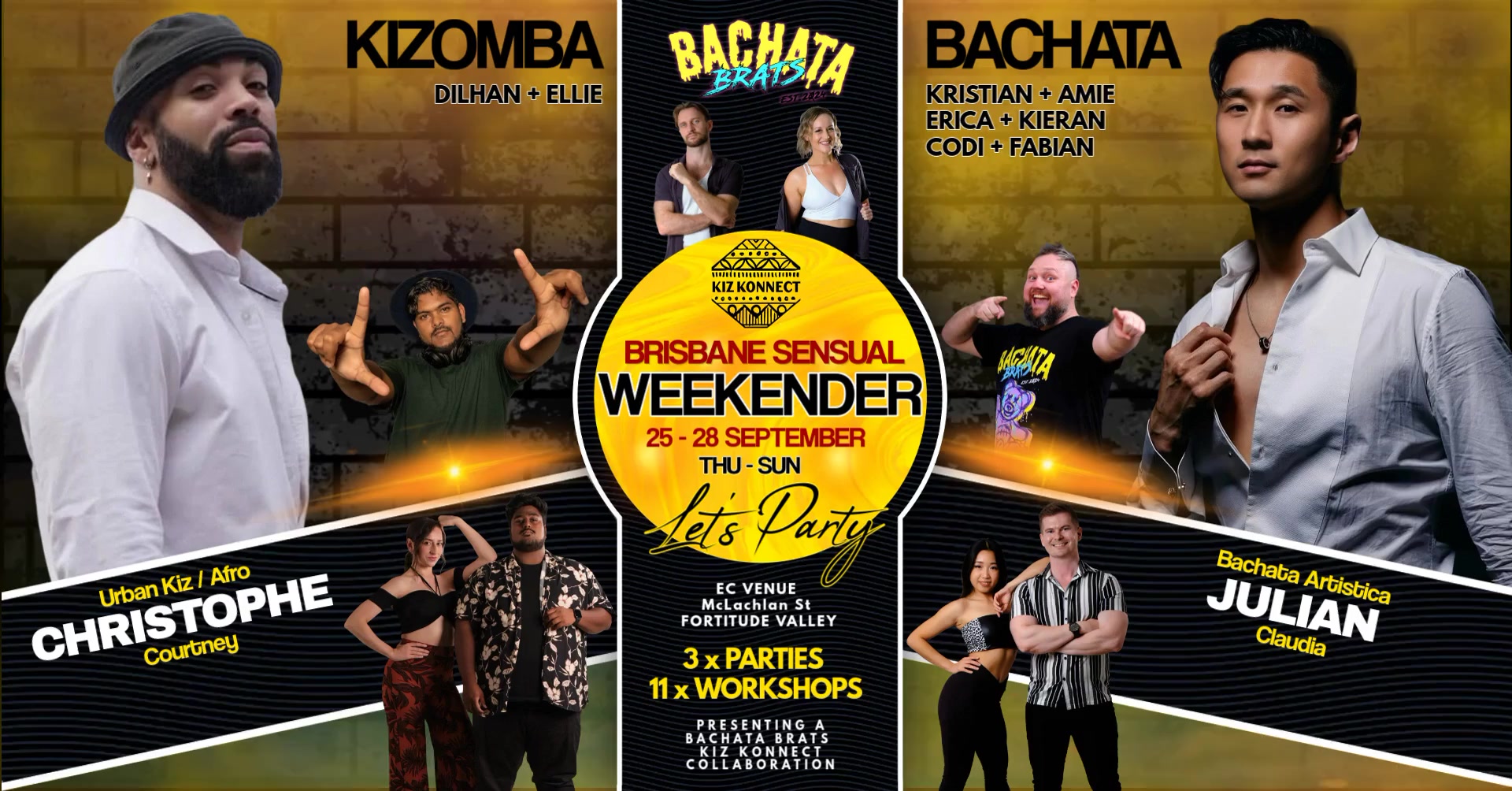 !Event Cancelled! BRISBANE SENSUAL WEEKENDER ~ SEP 25th-28th - a Bachata Brats & Kiz Konnect Collab
