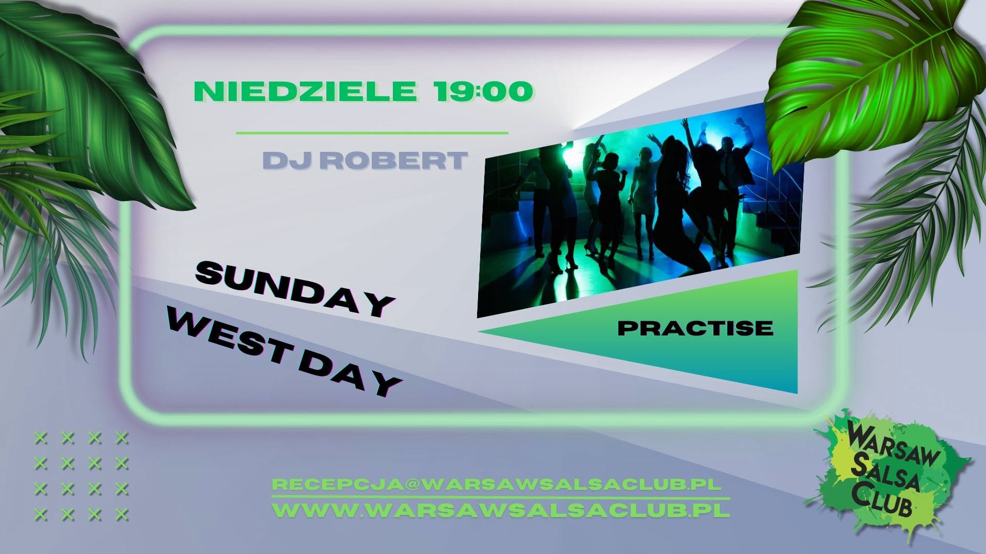Sunday = West day! Practise West Coast Swing