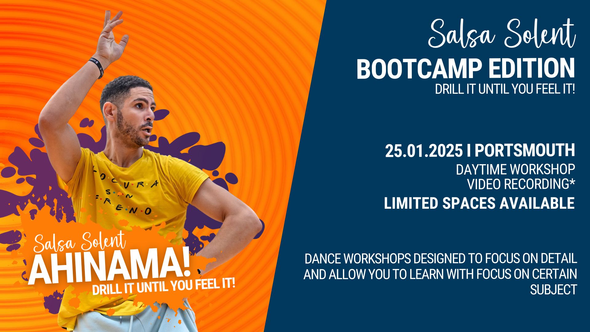 SOLD OUT ✨ NEW!!! Drill It Until You Feel It" Dance Bootcamp ✨ TIMBA with Tarek