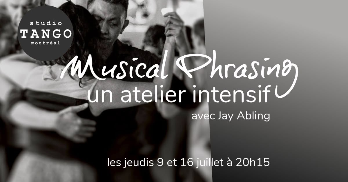 ’Musical Phrasing’ (atelier de musicalité) avec Jay Abling