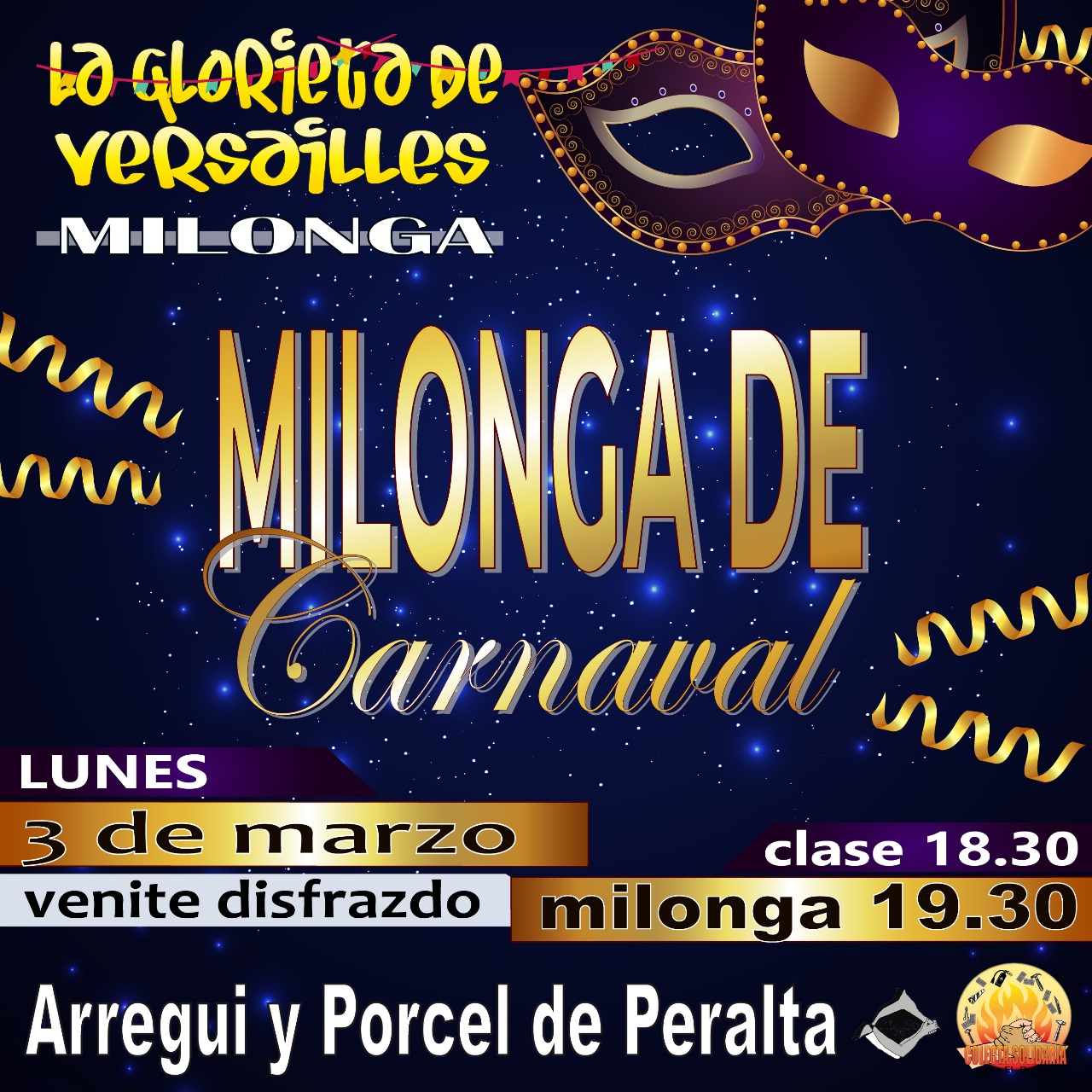 La glorieta de Versalles Milonga de Carnaval