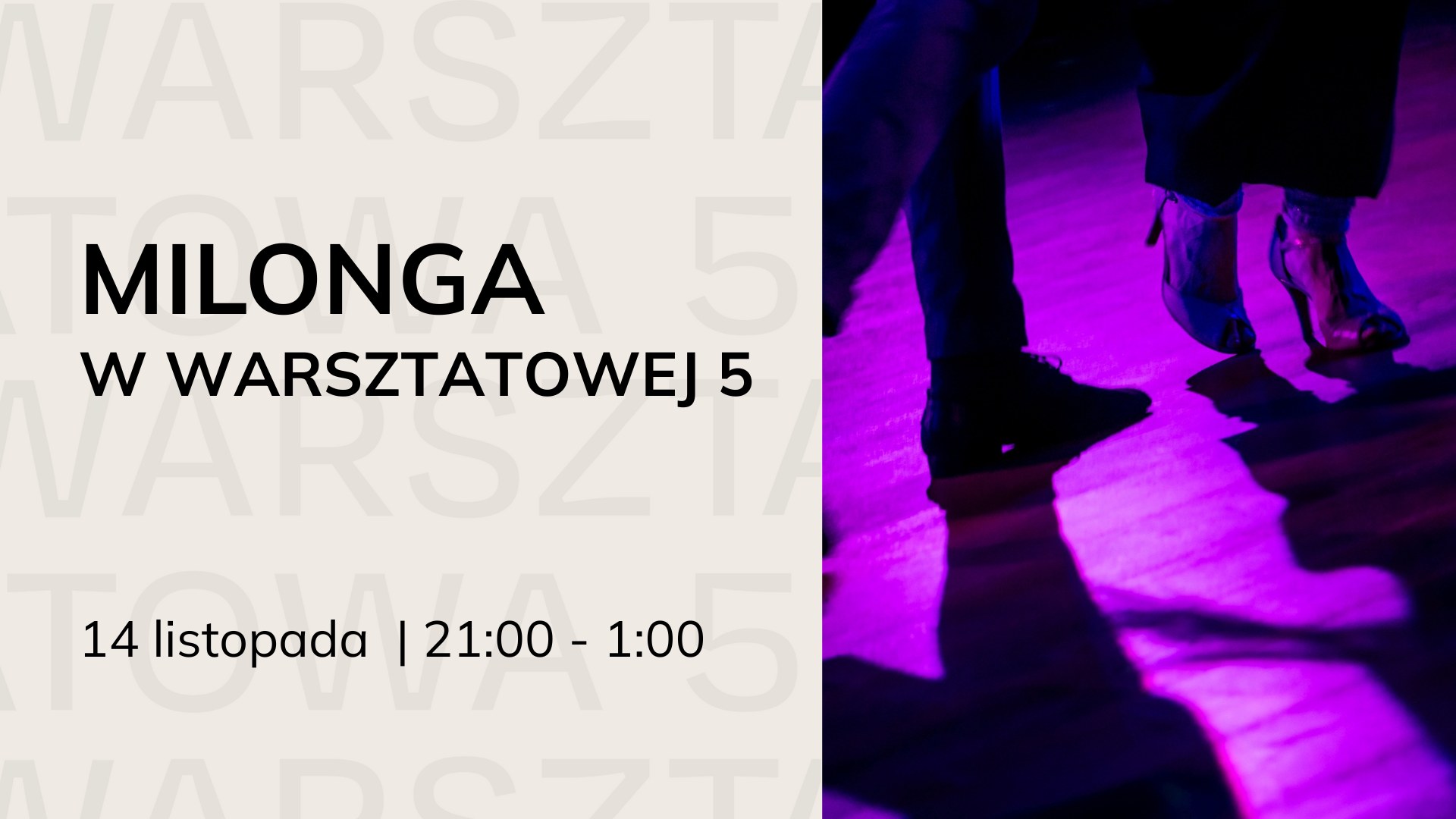 Listopadowa Milonga w Warsztatowej5