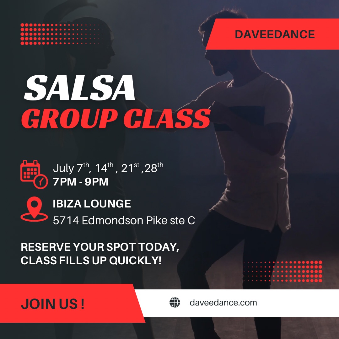 July Monday salsa group class ๐๐บ