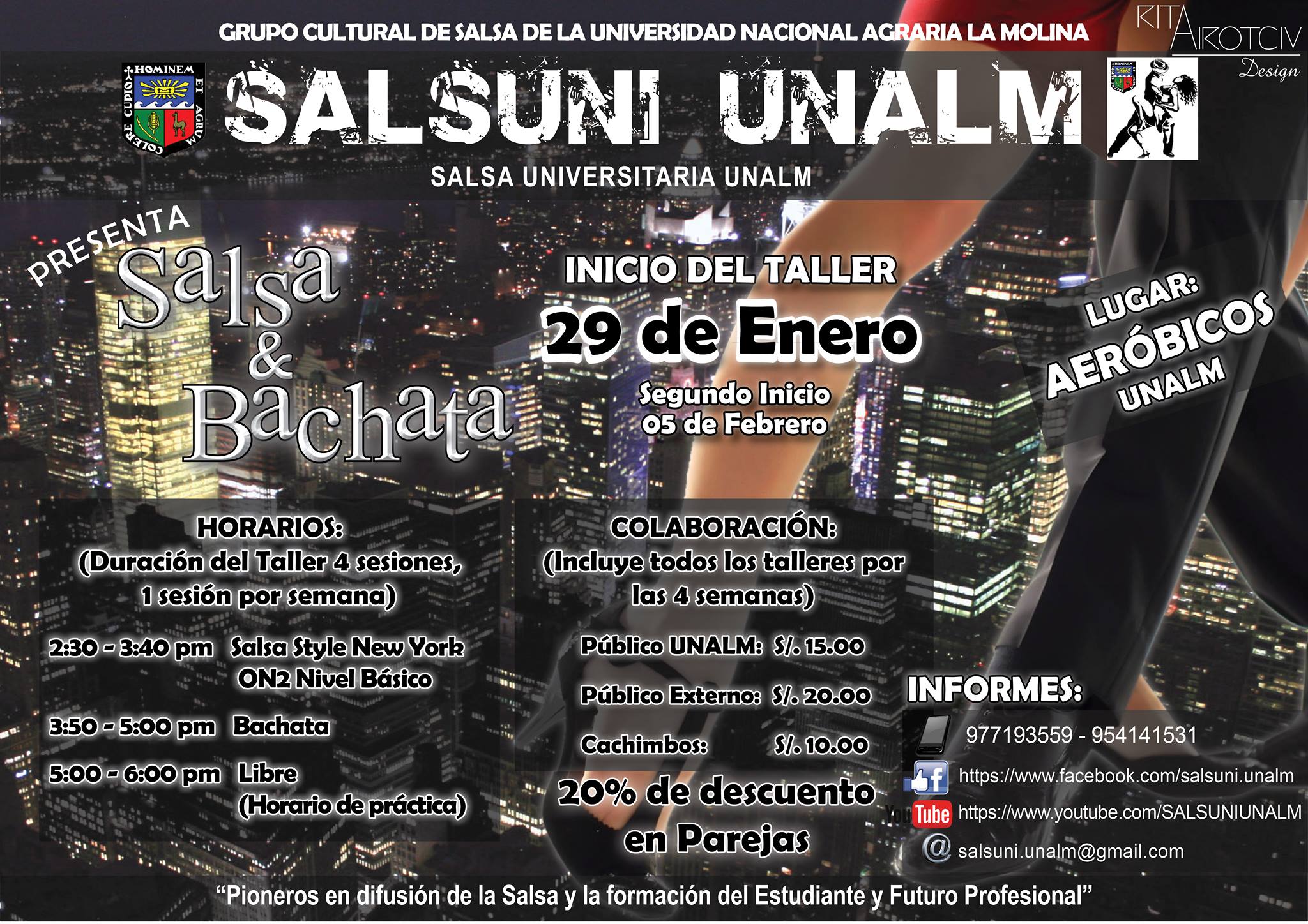 Taller Salsuni Unalm: Verano Salsa Y Bachata
