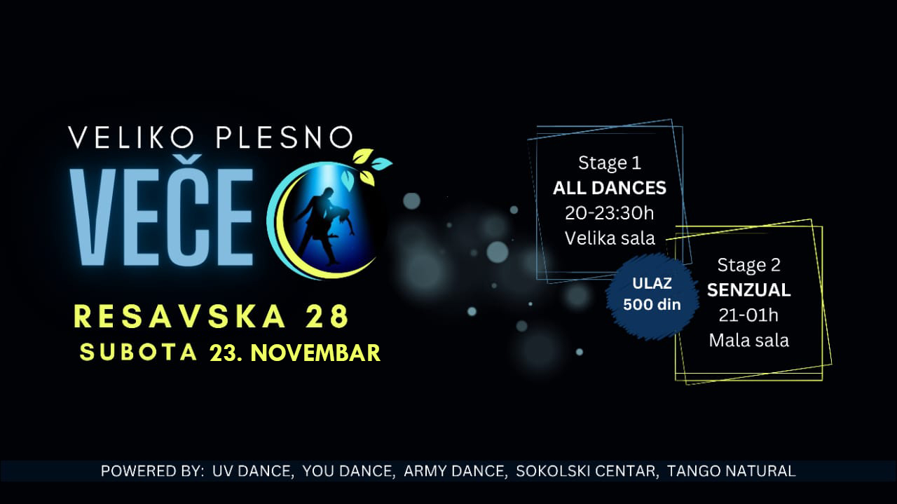VELIKO PLESNO VEČE u Resavskoj 28