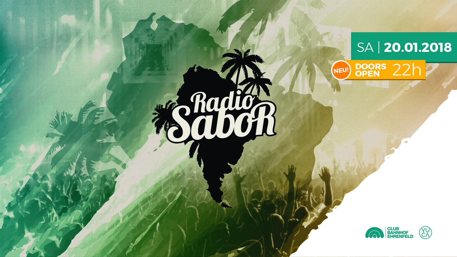 RADIO SABOR • LATIN CLUB • SA 20.1. • 22h! • CBE & YUCA • Köln