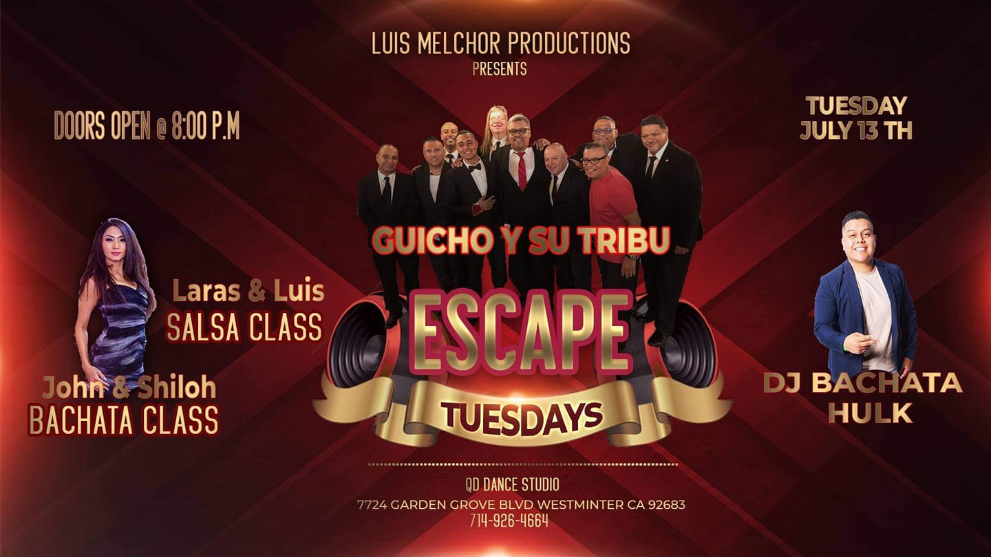 ESCAPE SALSA BACHATA TUESDAYS