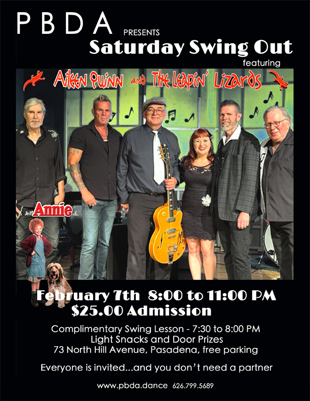 Annie in the '82 Movie "Annie" it's AILEEN QUINN & Her LEAPIN' LIZARDS- SATURDAY FEB. 7th at PBDA!