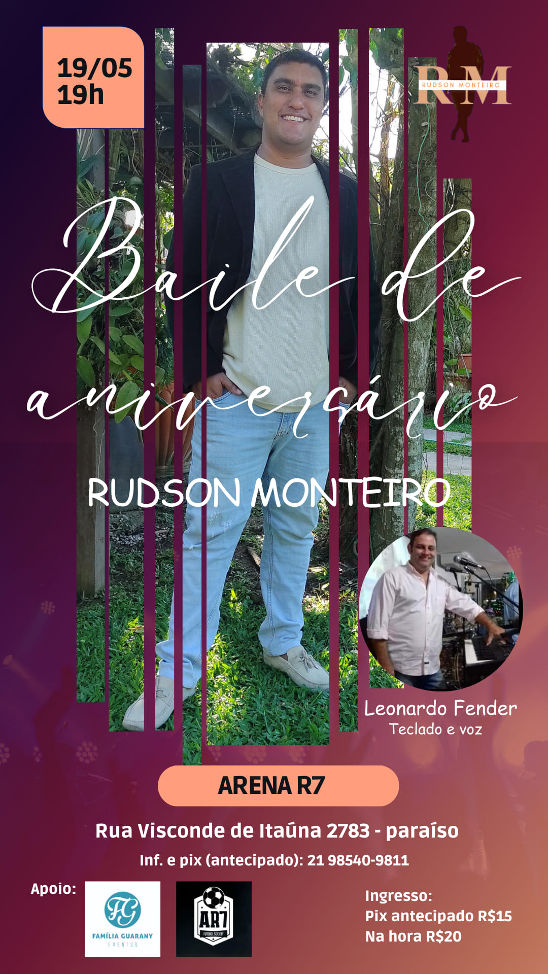 Baile de aniversário do prof. Rudson Monteiro