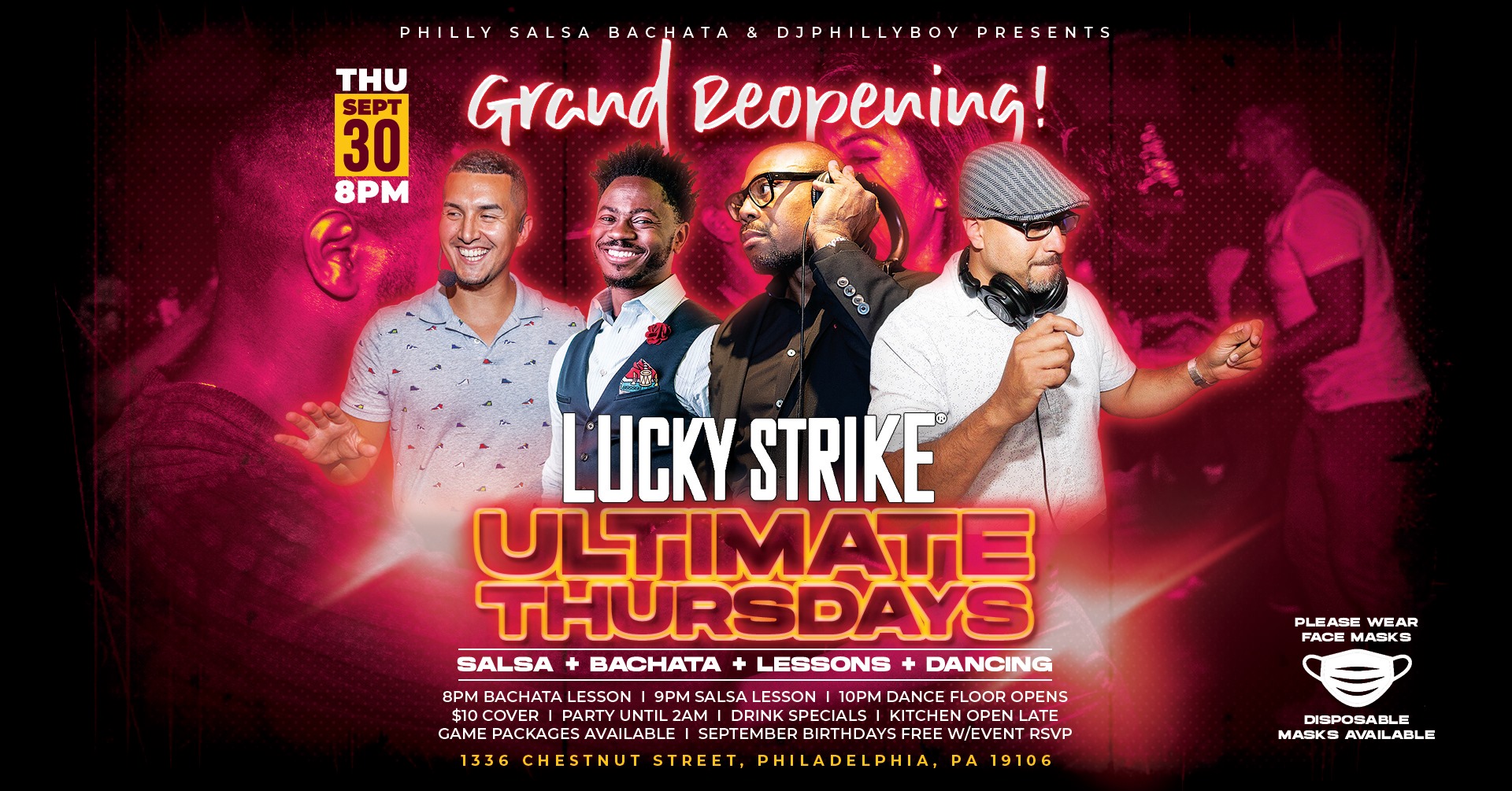 Ultimate Thursdays @Lucky Strike - Philly's Favorite Salsa & Bachata