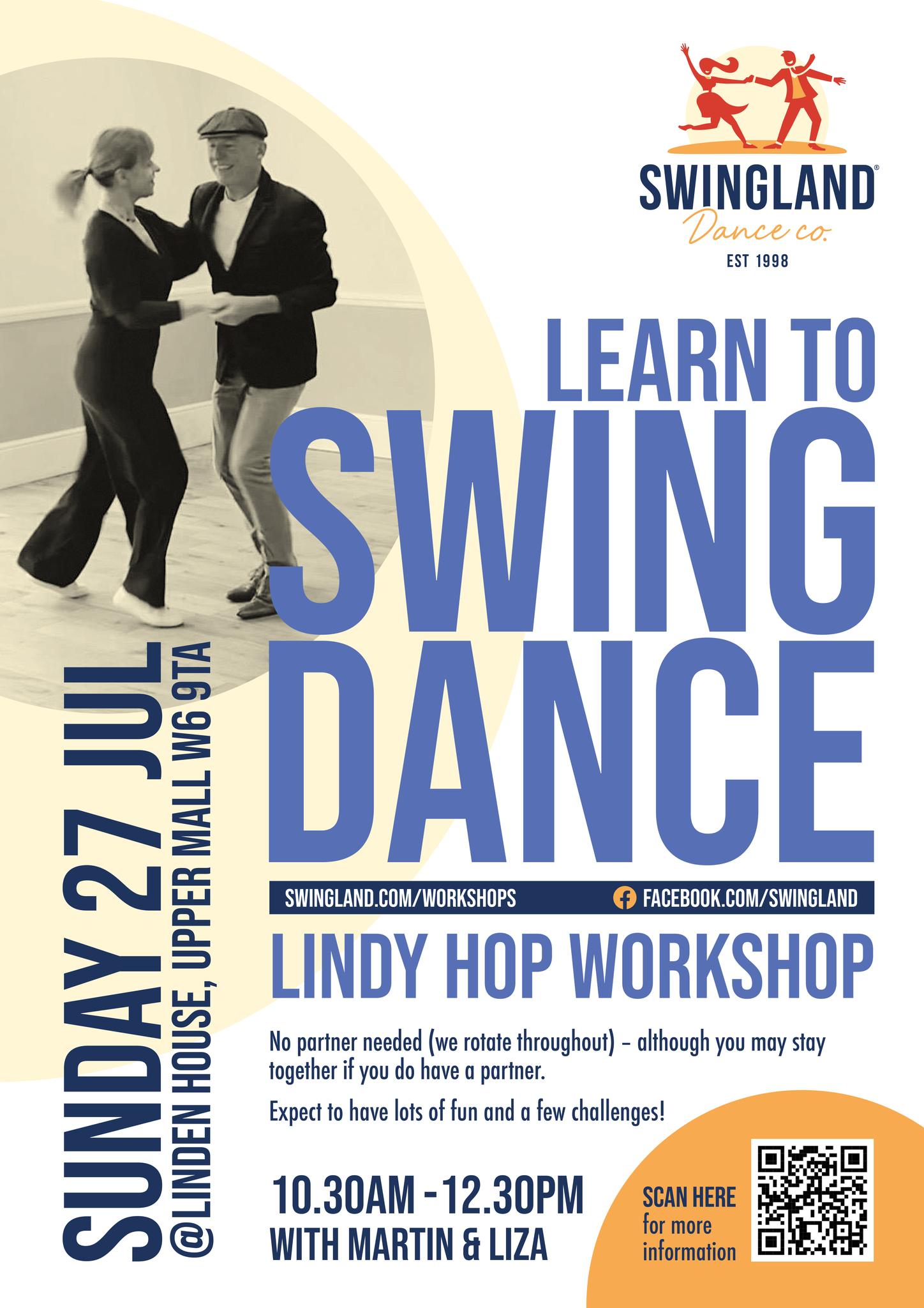 Workshop (Hammersmith) - improvers Lindy hop