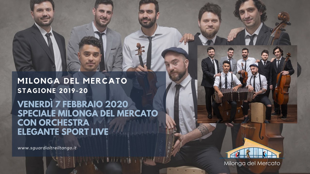 Elegante Sport live alla Milonga del Mercato! Dj Nico Portioli!