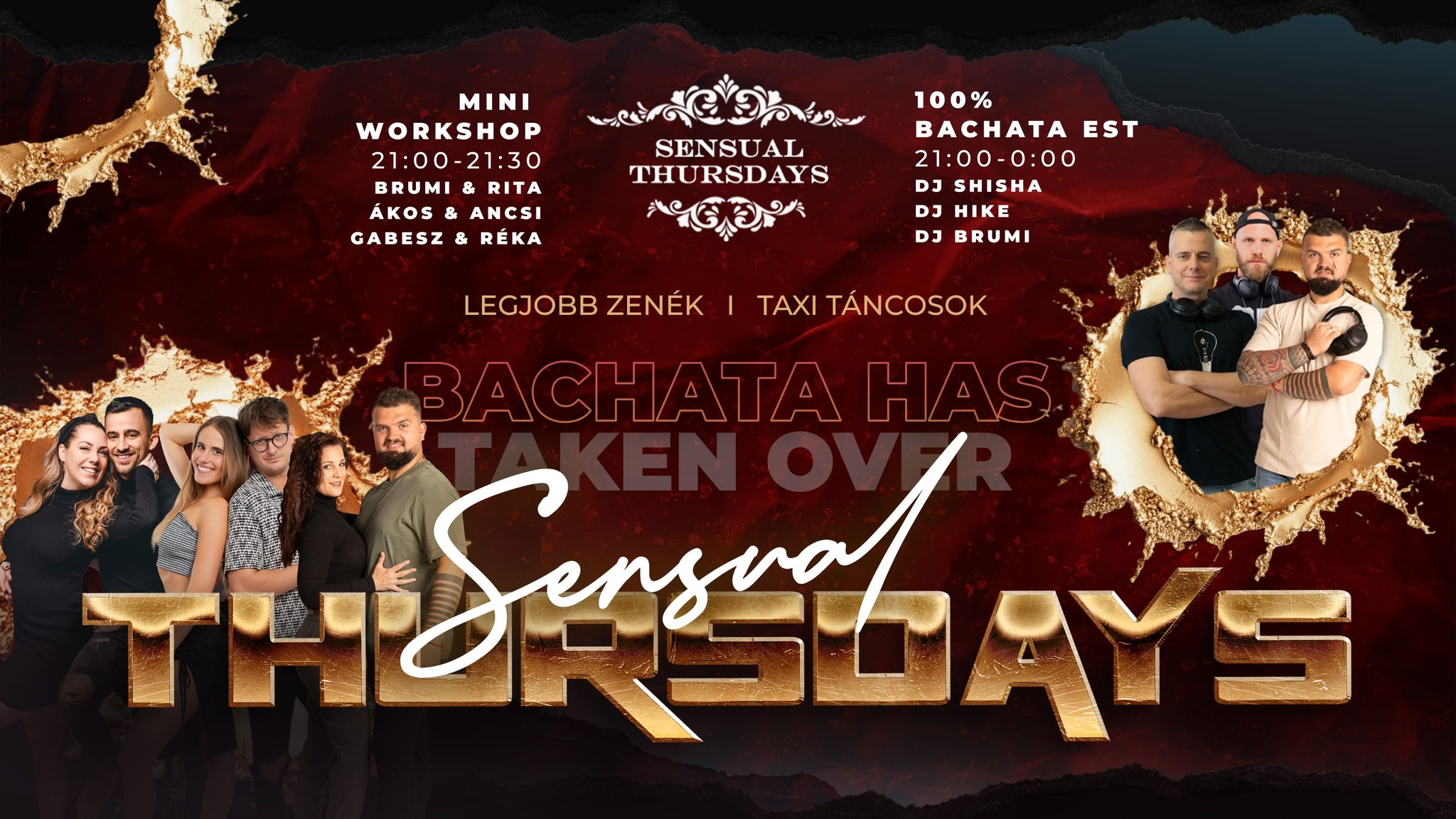 SENSUAL THURSDAYS 100% BACHATA PARTY 🌞Júniusban is!🌞