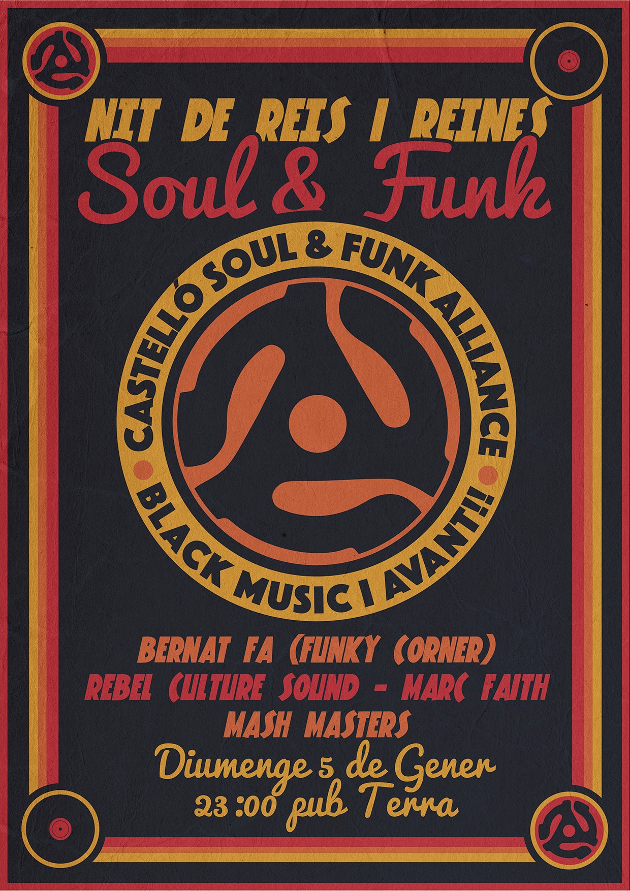 Nit de reis i reines del SOUL & FUNK al PUB TERRA - 5 gener 2020
