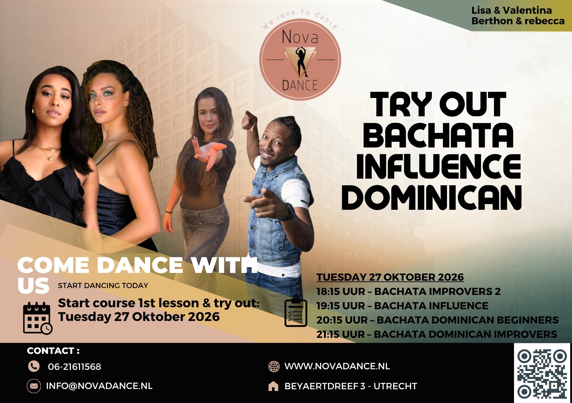 Proefles & 1e les: Bachata Improvers 2, Bachata Dominican
