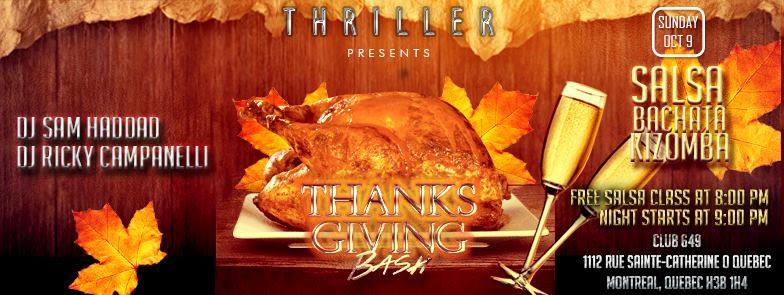 Thriller presents; Thanksgiving bash
