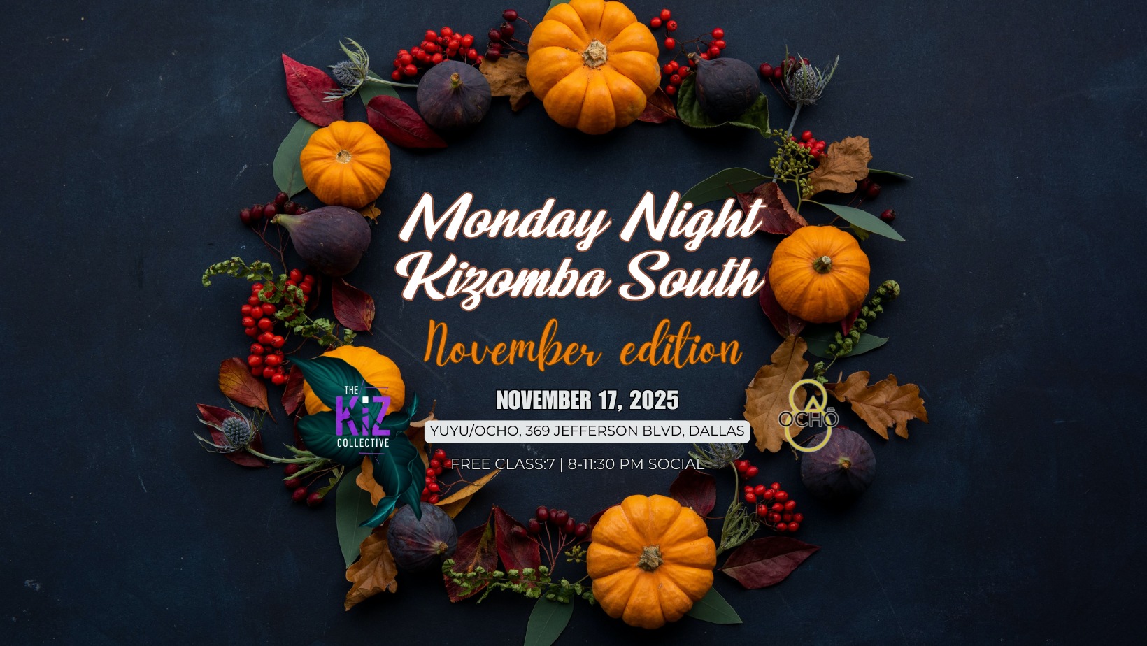 Monday Night Kizomba South - November Edition