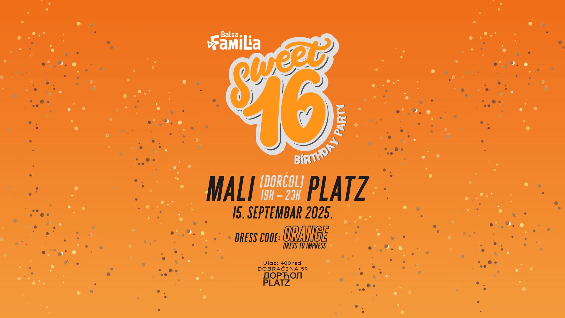 SWEET 16 Salsa Familia B-Day party