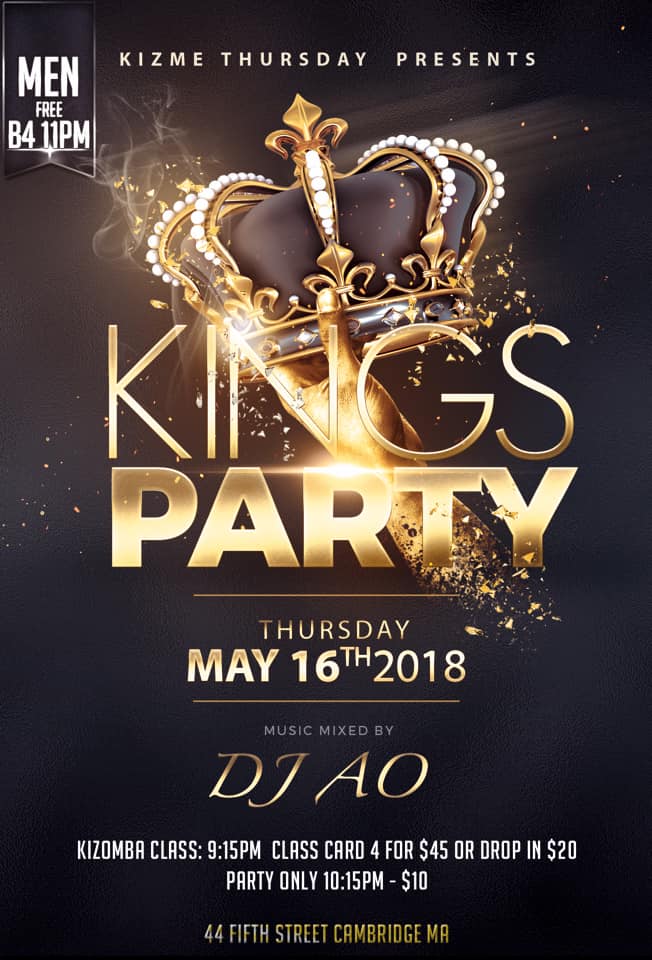 King Party at KizMe Thursday